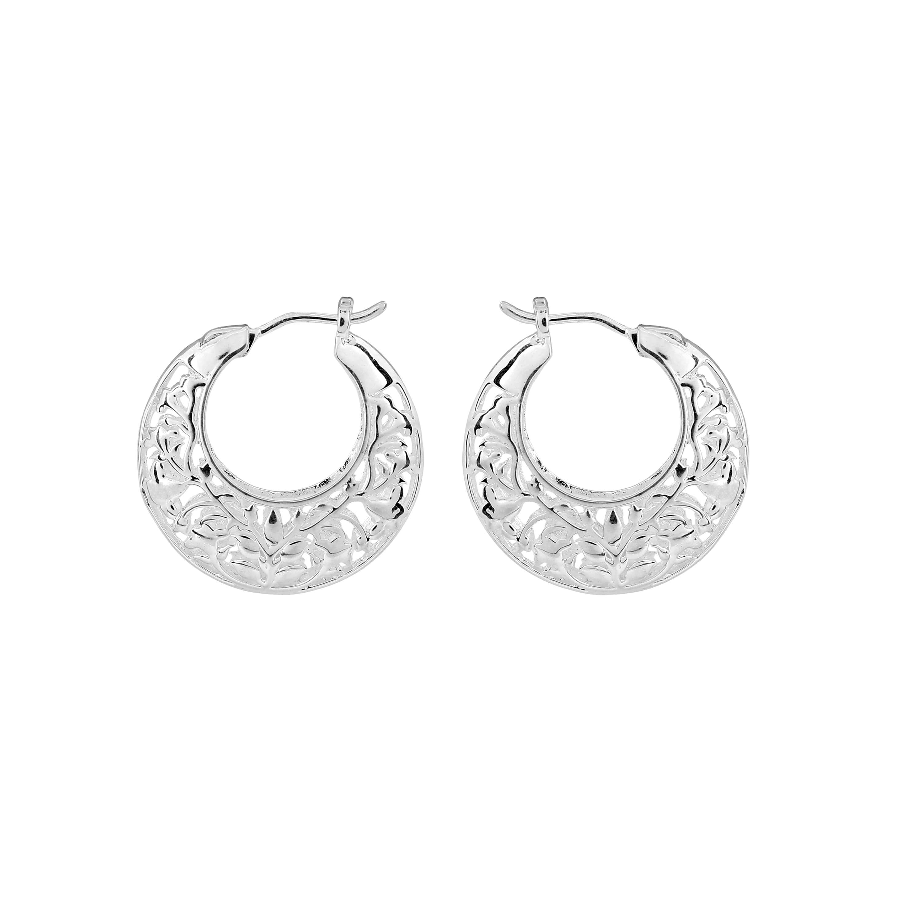 Powley Lace Hoop Earrings