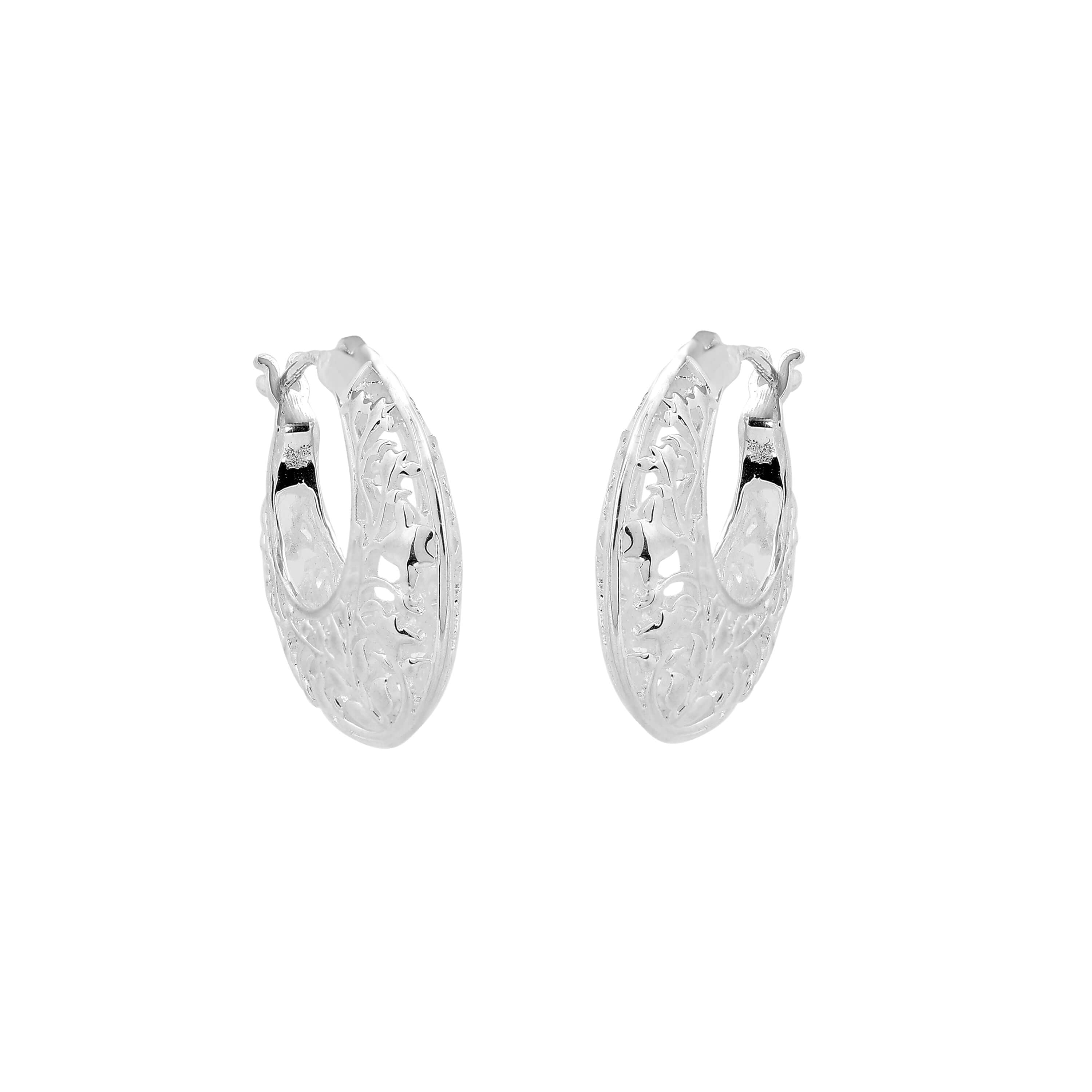 Powley Lace Hoop Earrings