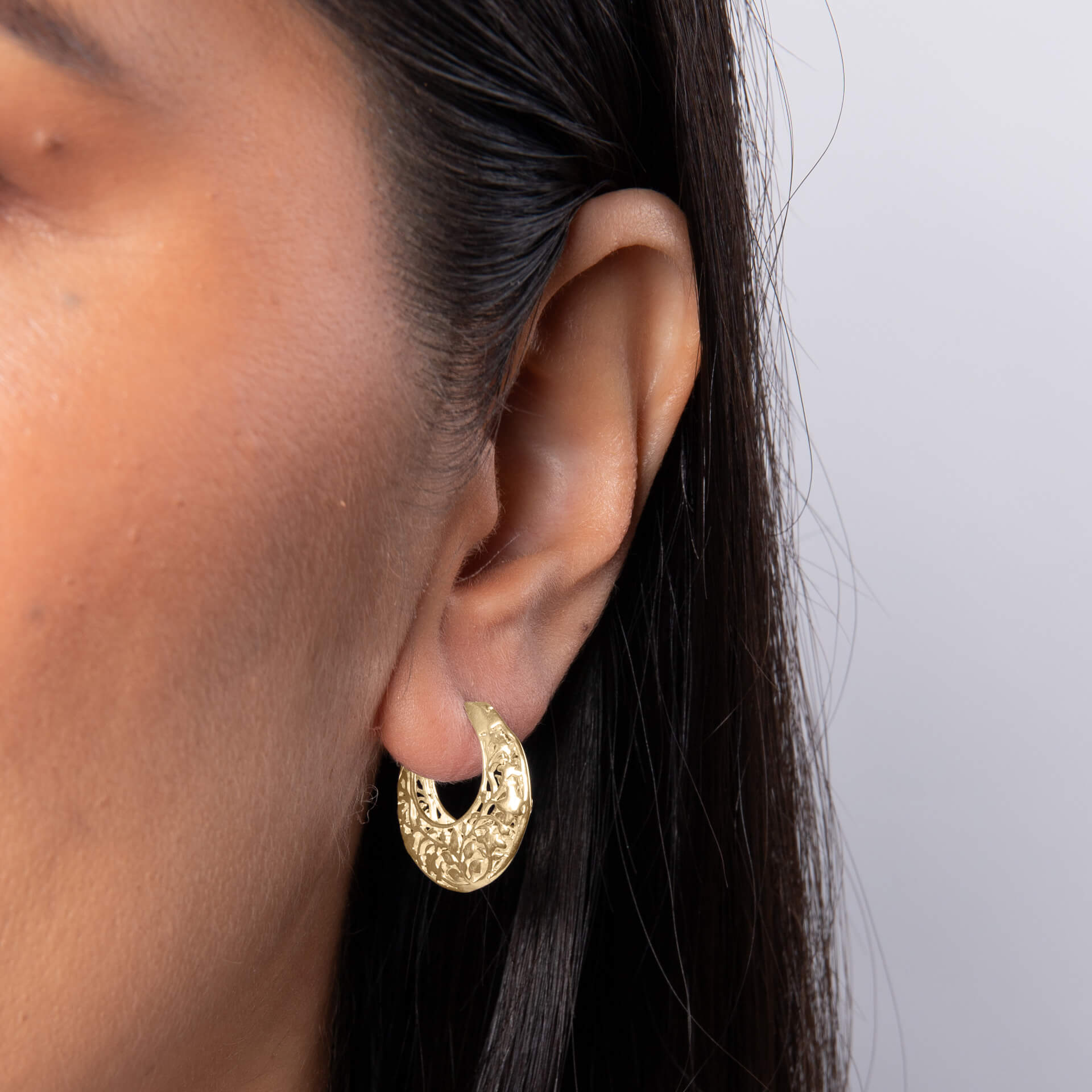 Powley Lace Hoop Earrings