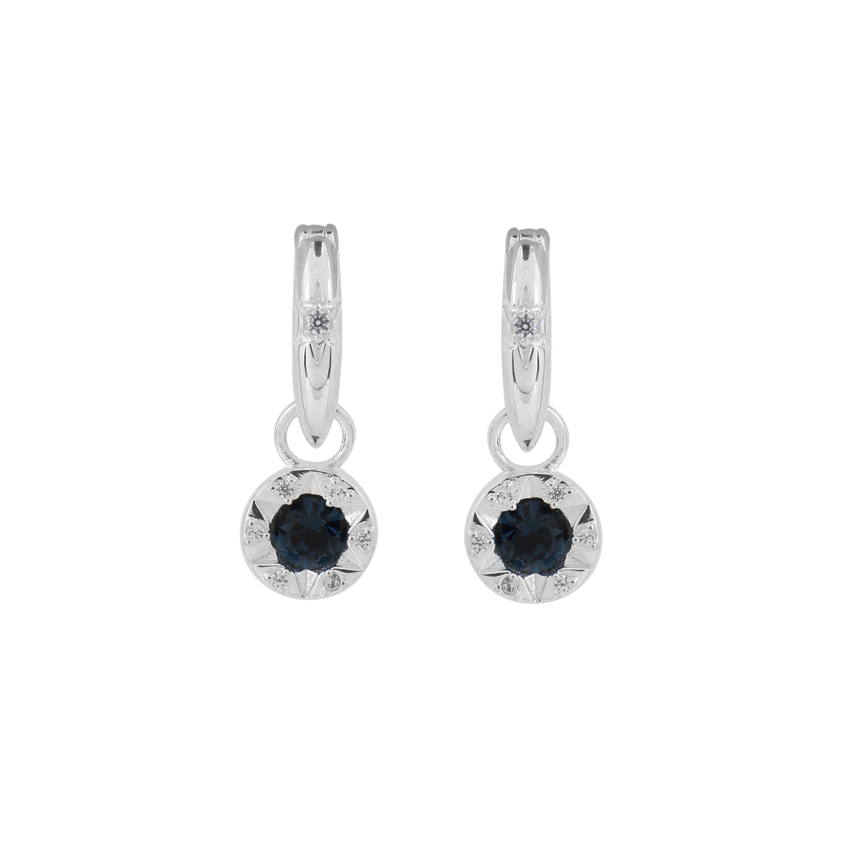 Bowen Star Crystal Hoop Earrings