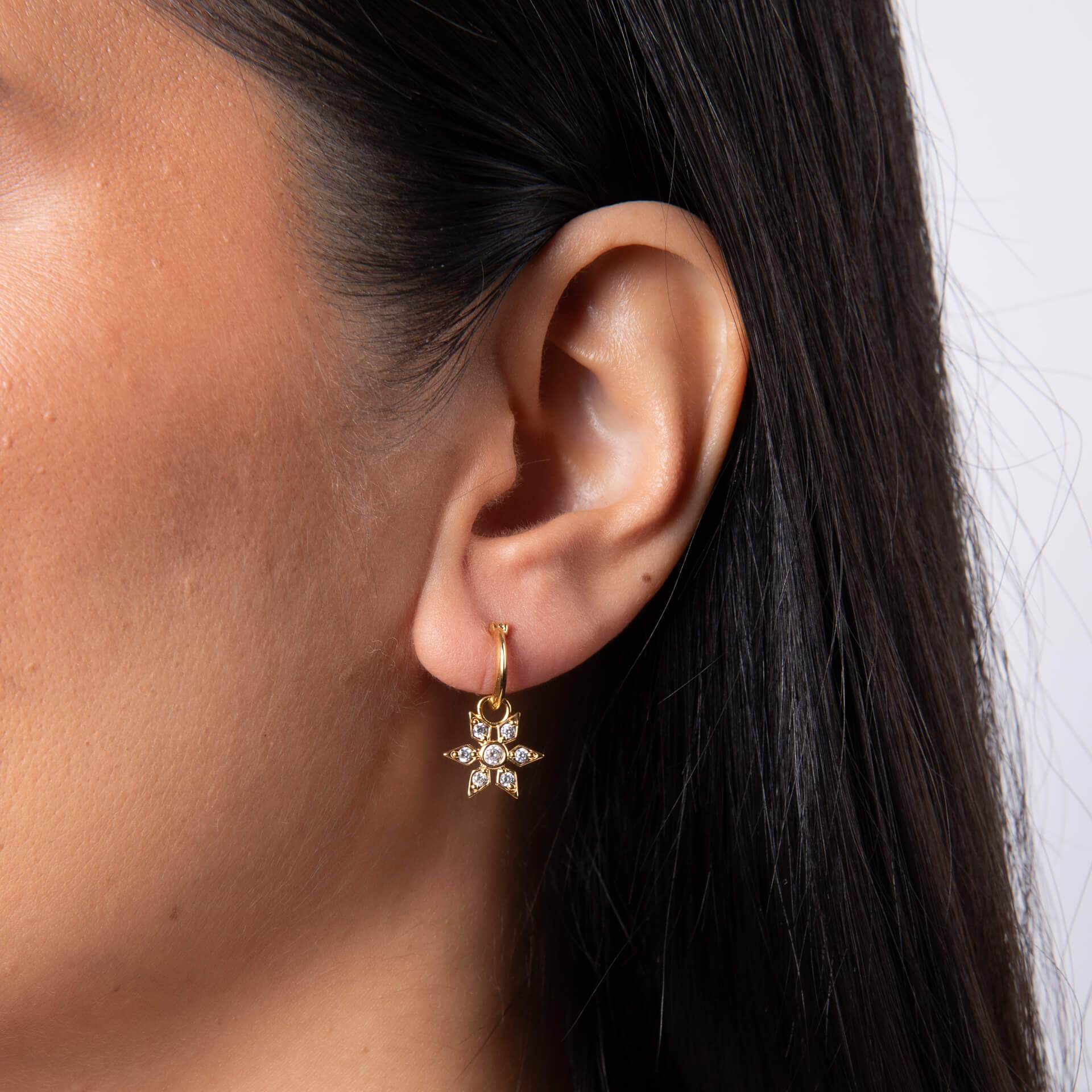 Bowen Star Assembled Hoop Earrings
