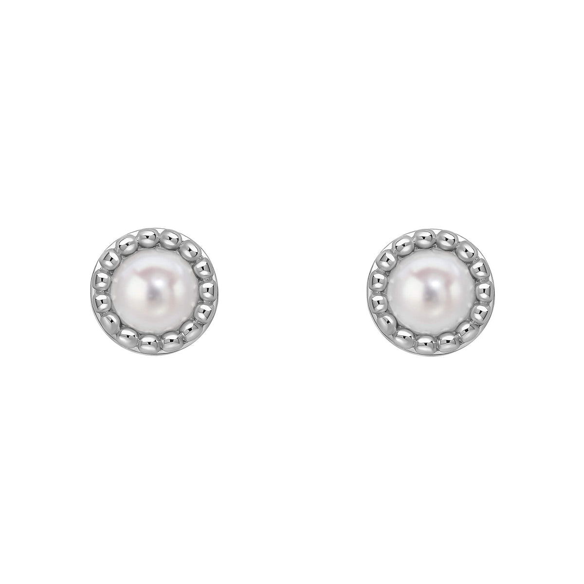 Milgrain Semi-Precious Cabochon Birthstone Earrings
