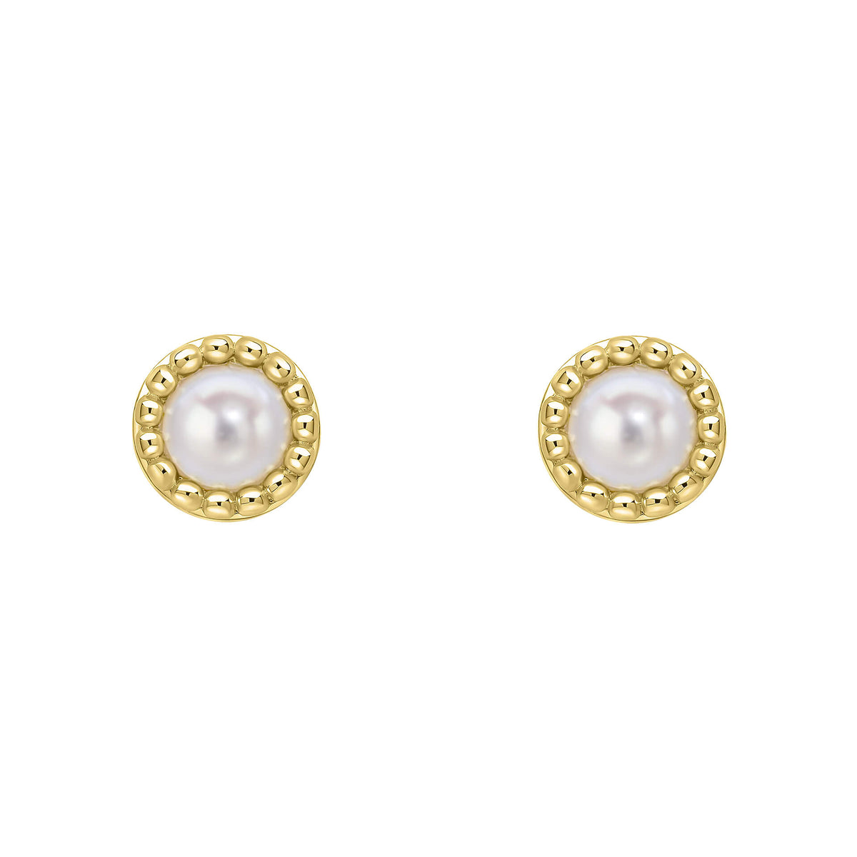 Milgrain Semi-Precious Cabochon Birthstone Earrings