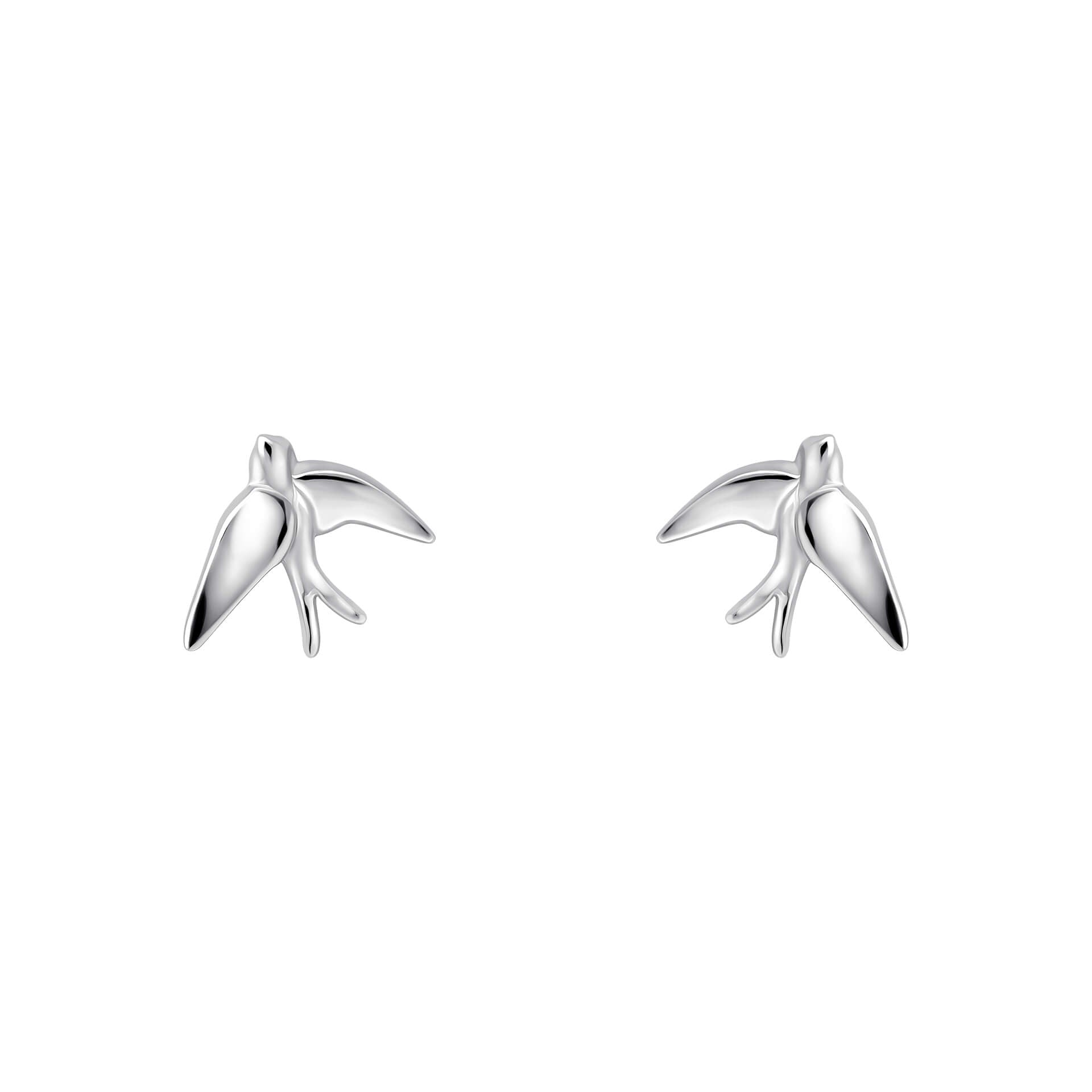 Blue Birds Stud Earrings