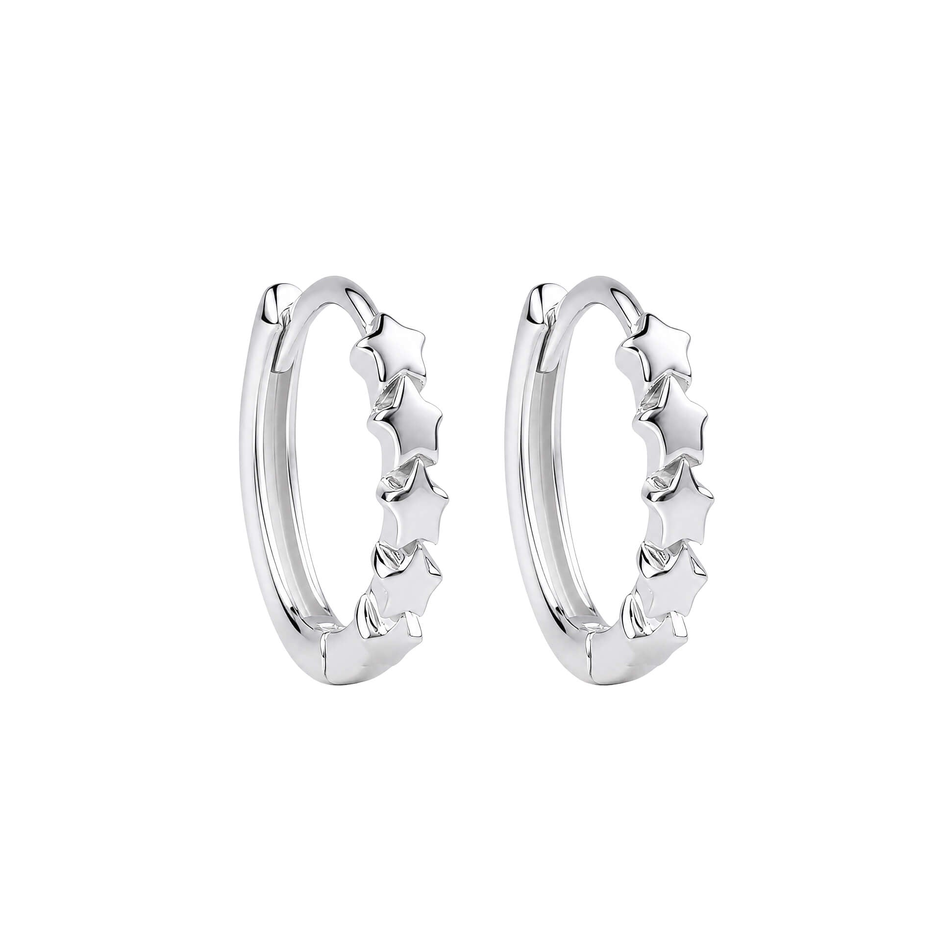 Star Hoop Earrings
