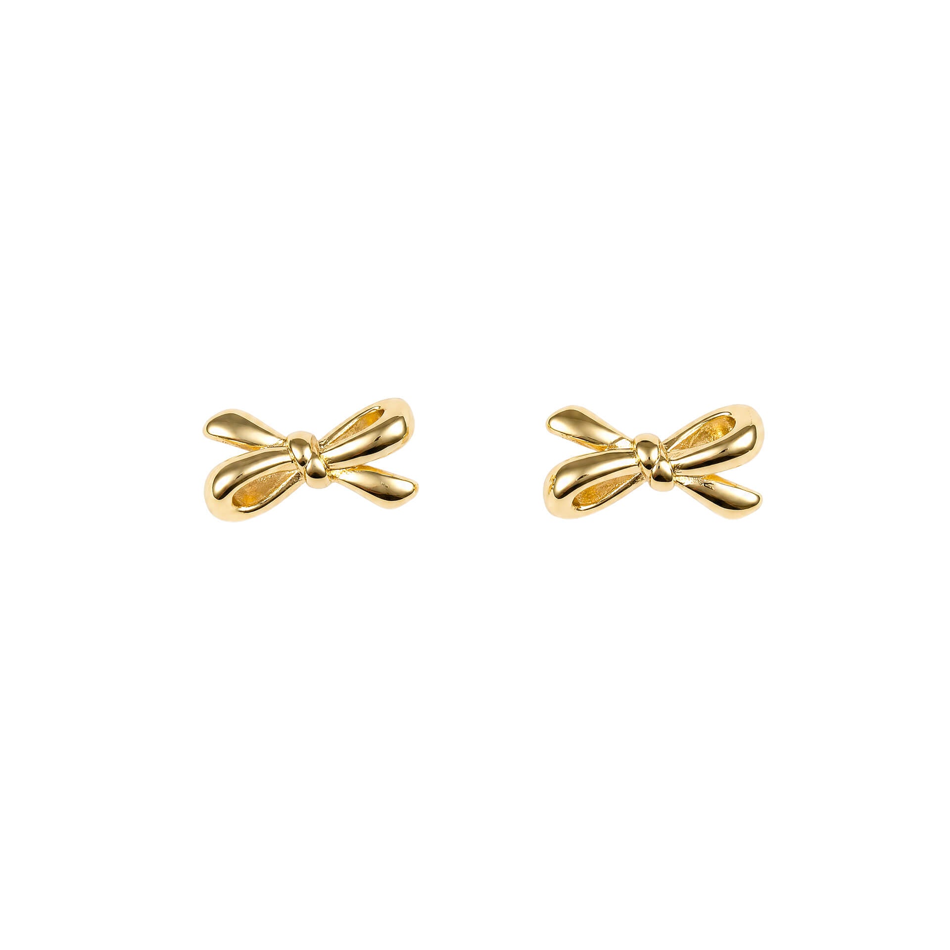 Looped Bow Stud Earrings