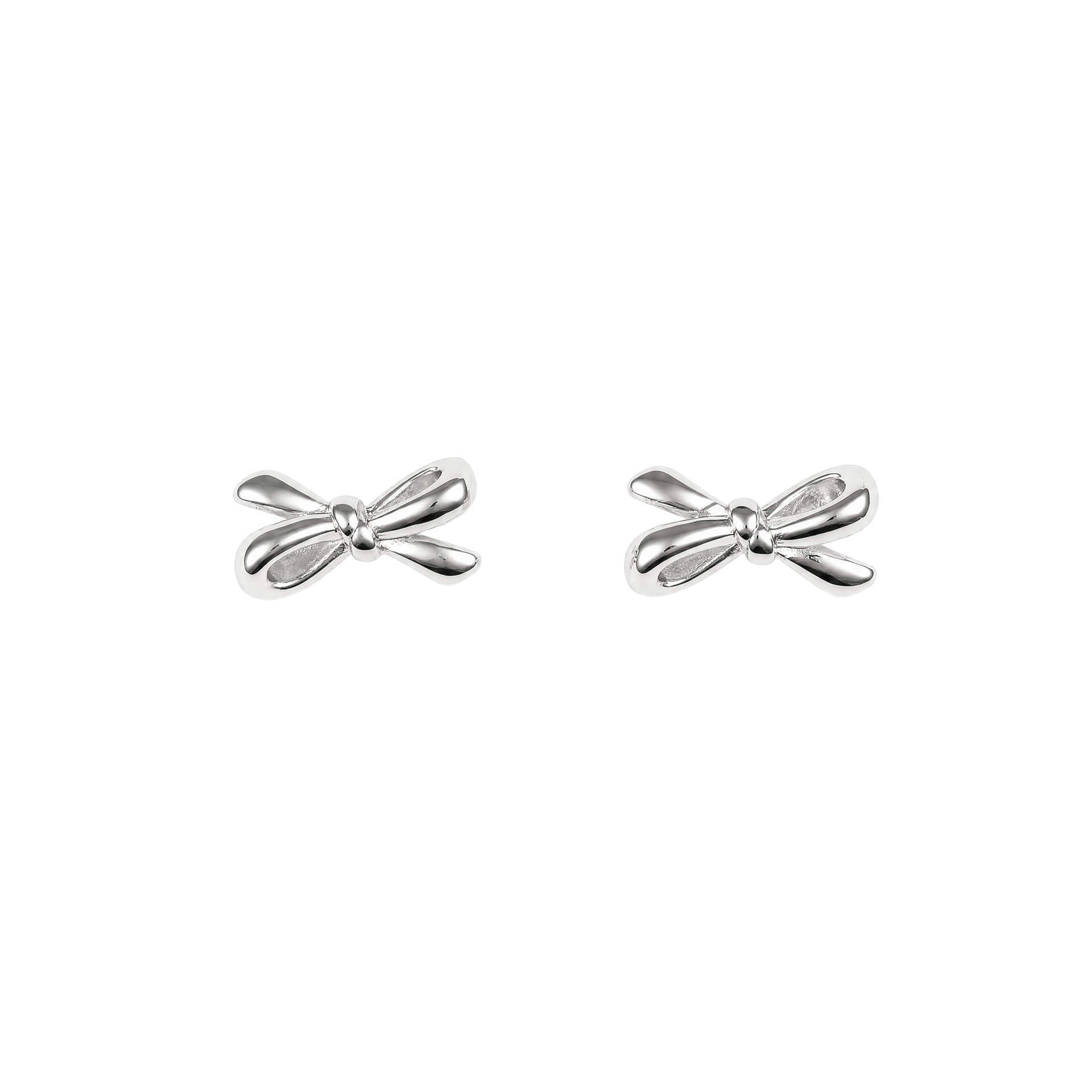 Looped Bow Stud Earrings