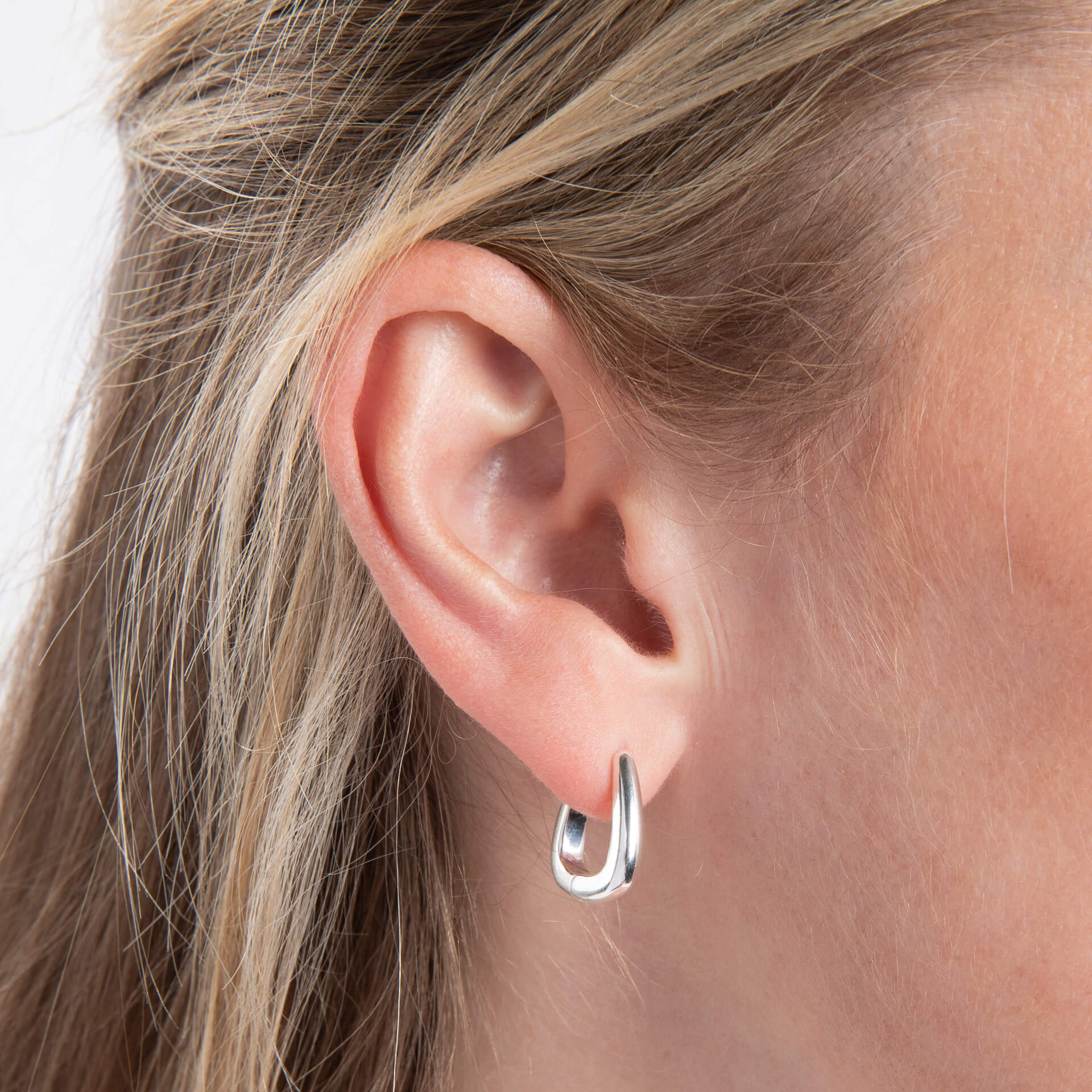 Chunky Tapered Hoop Earrings