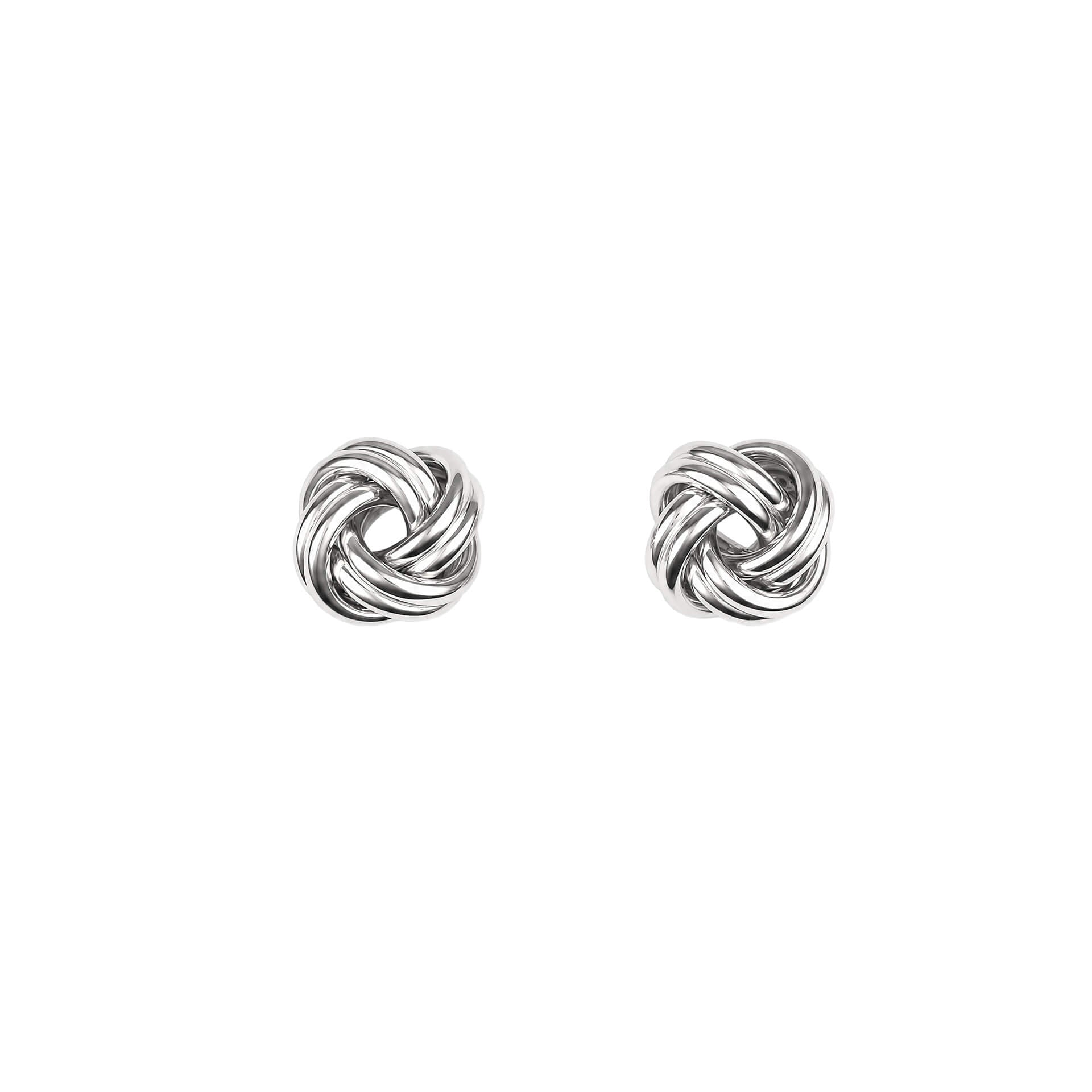 Round Knot Stud Earrings