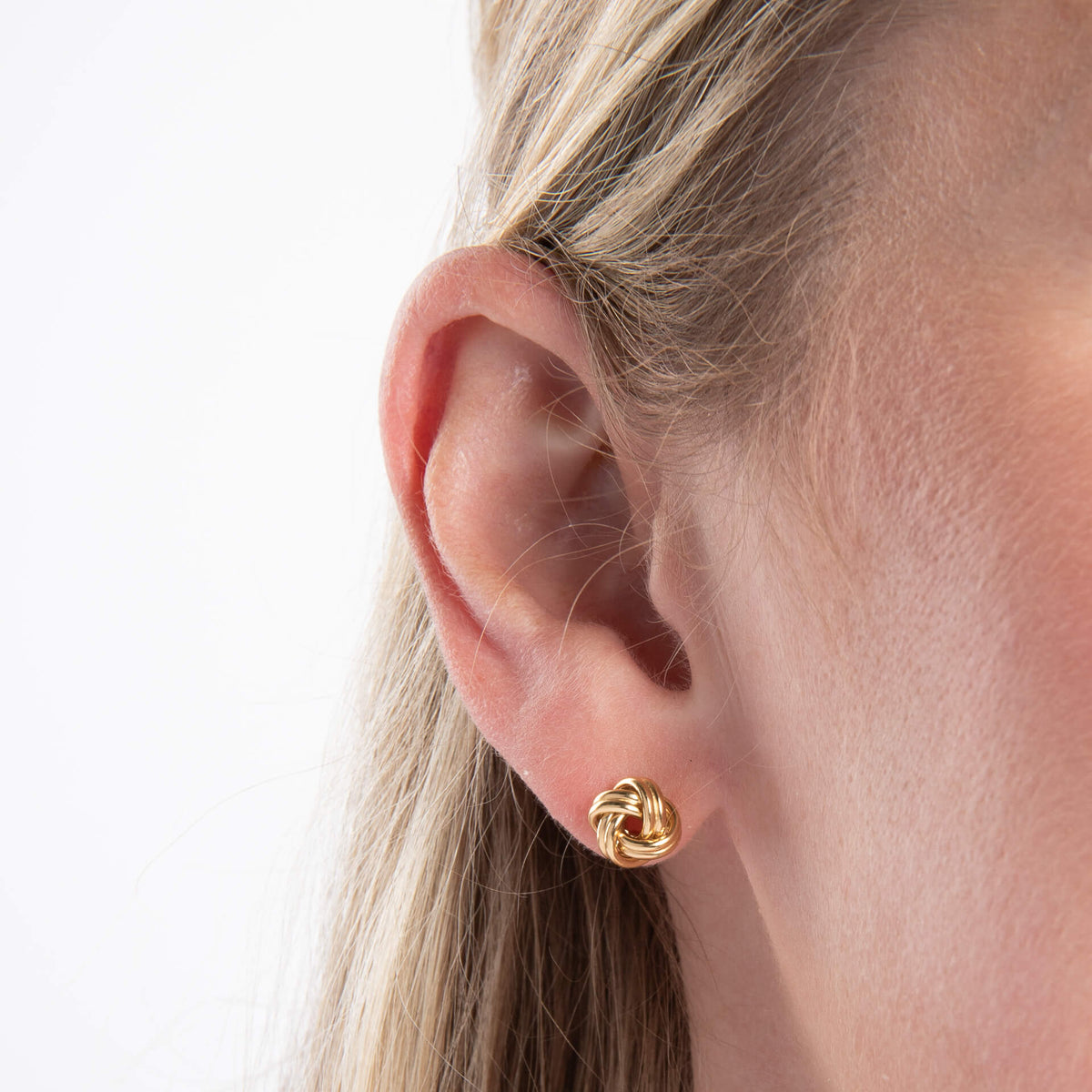 Round Knot Stud Earrings