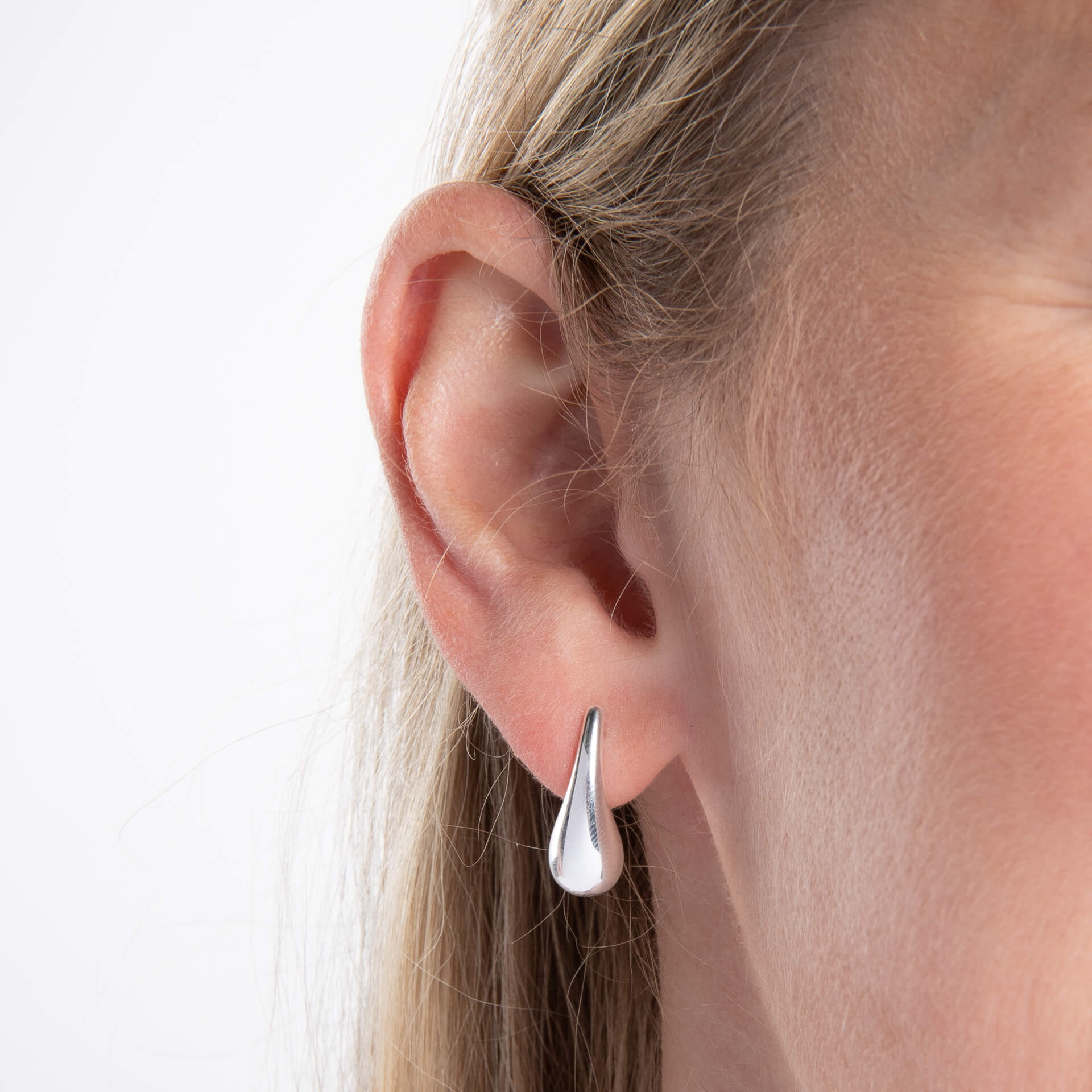 Teardrop Stud Earrings