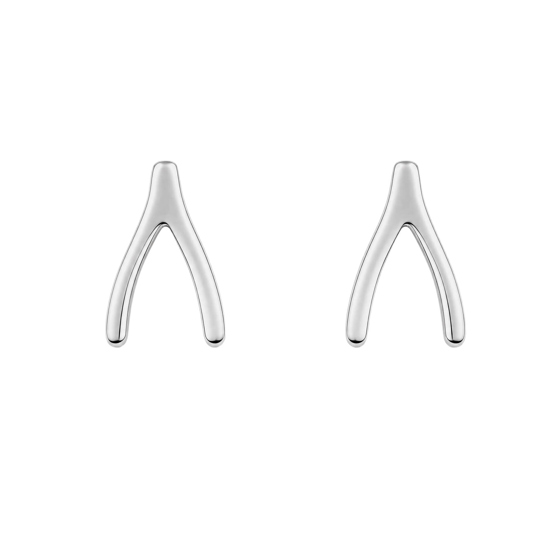 Wishbone Stud Earrings