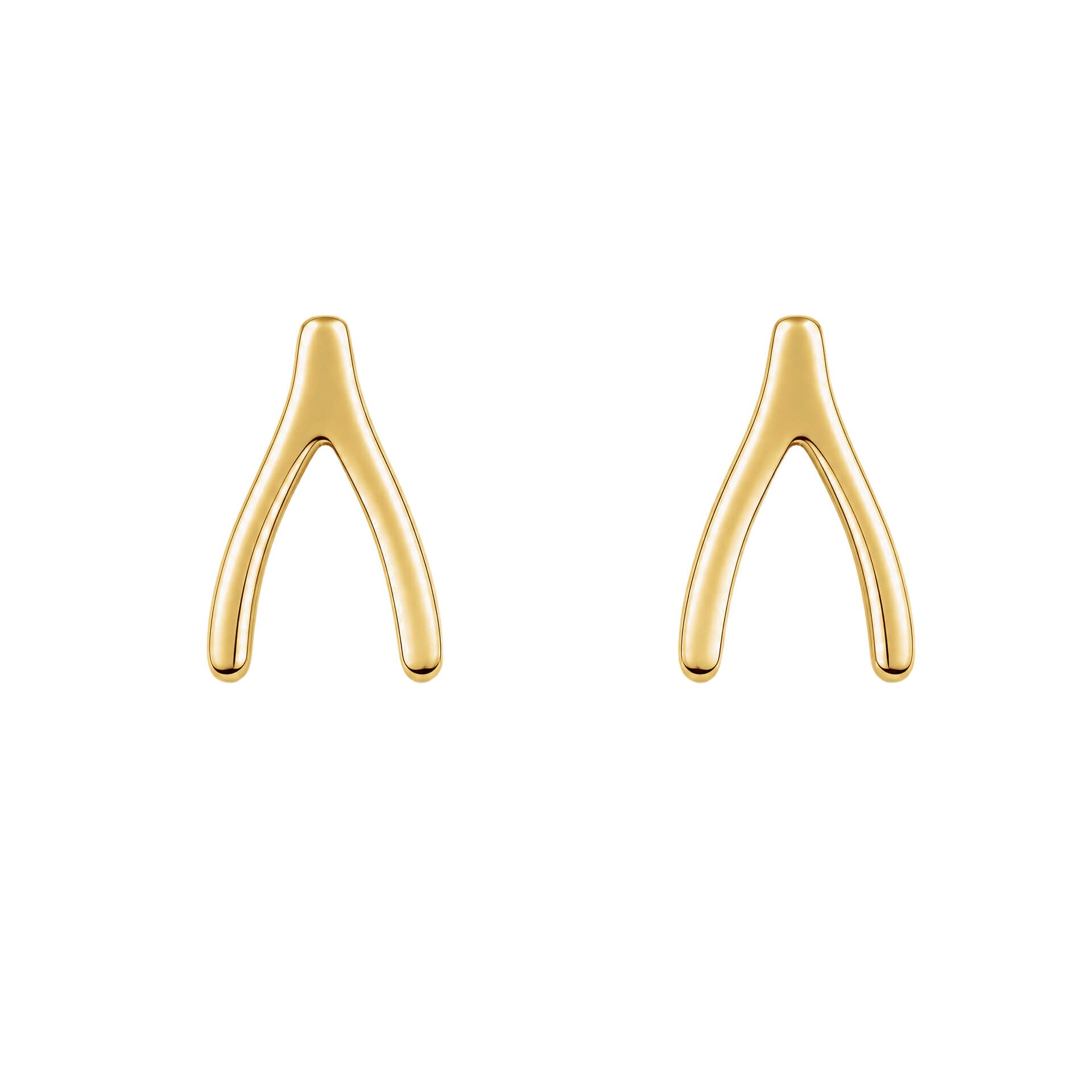 Wishbone Stud Earrings