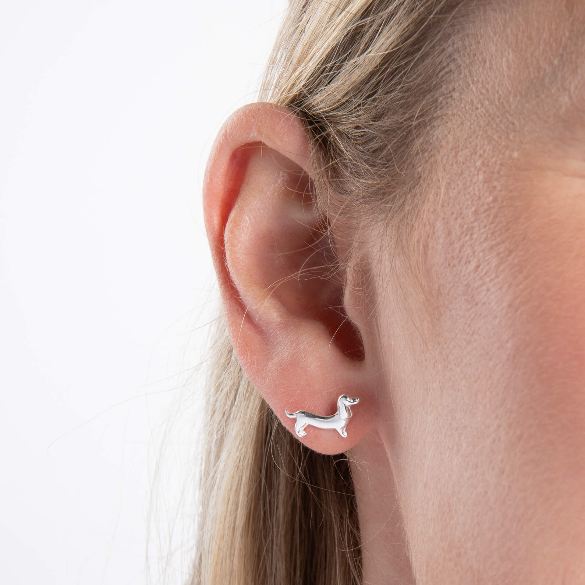 Sausage Dog Stud Earrings
