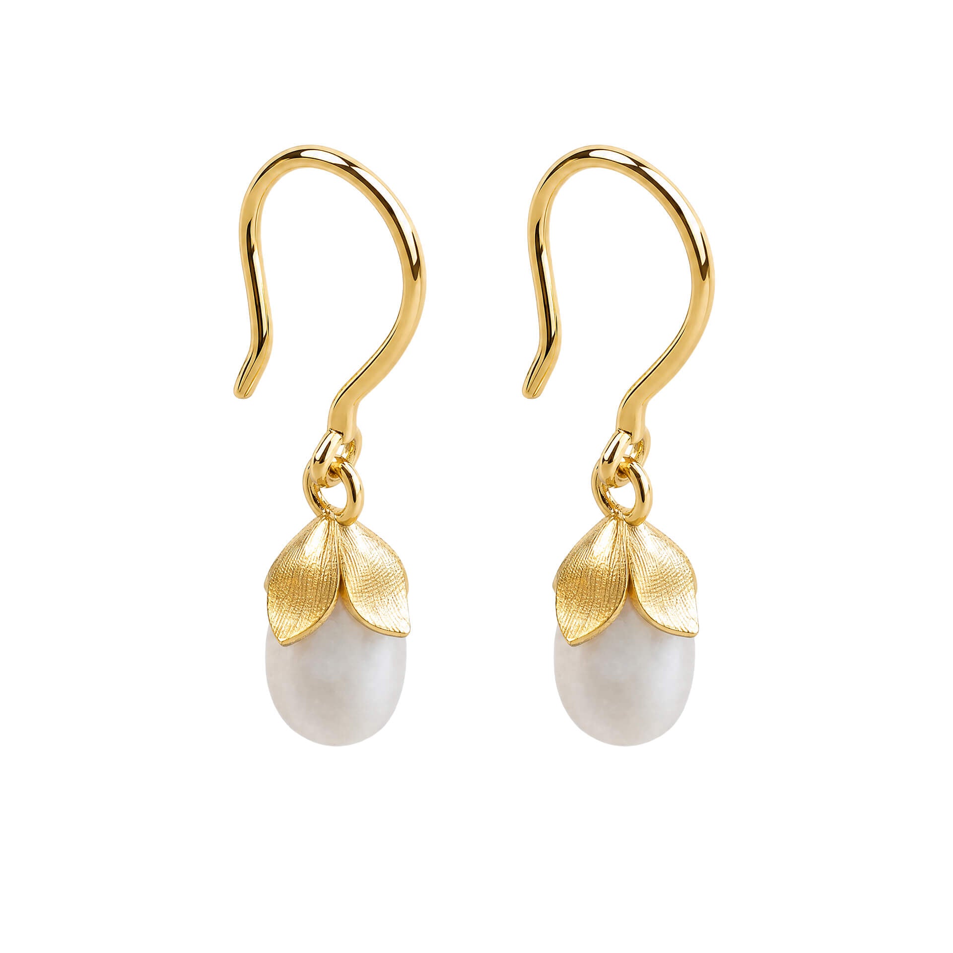 Lindrop Flower Bud Hook Earrings