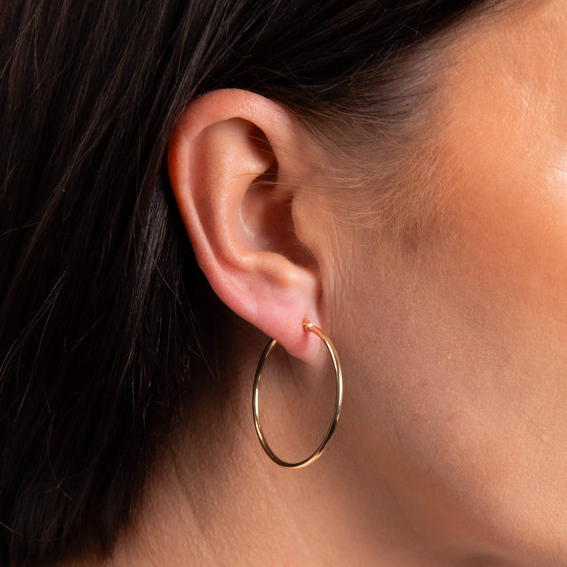 30mm Hinged Hoop Earrings