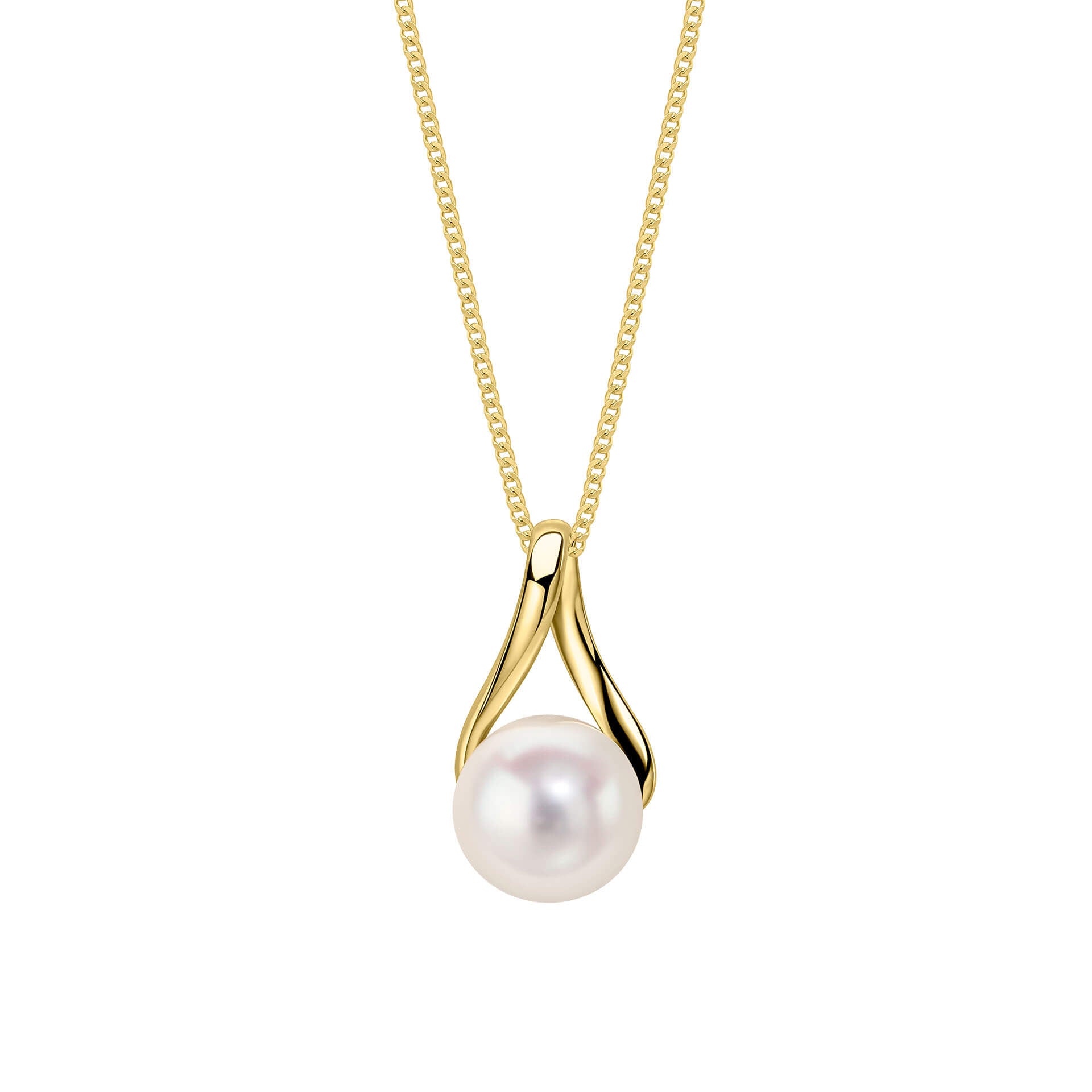 Freshwater Pearl Twist Pendant