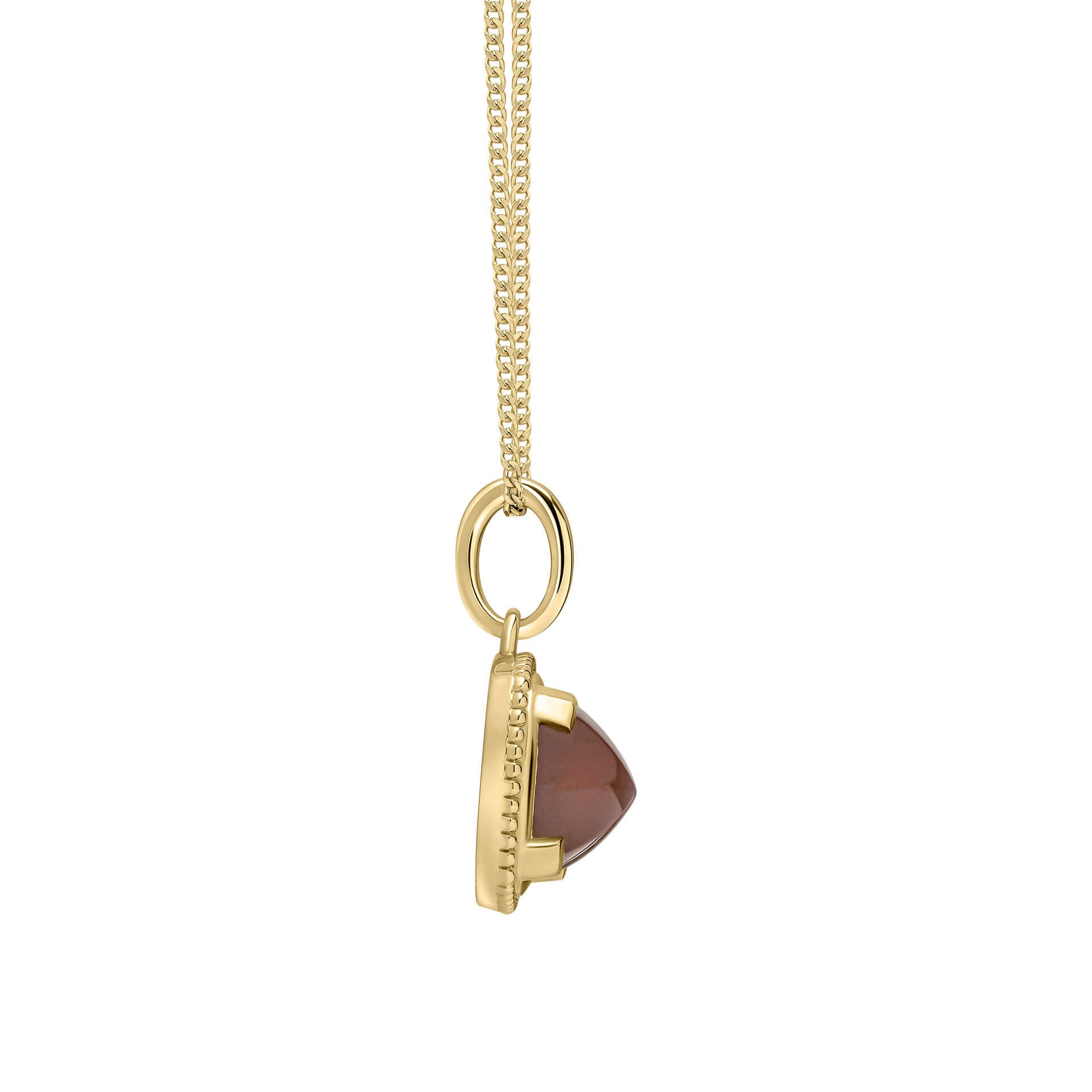 Sugarloaf Cut Chocolate Moonstone Pendant