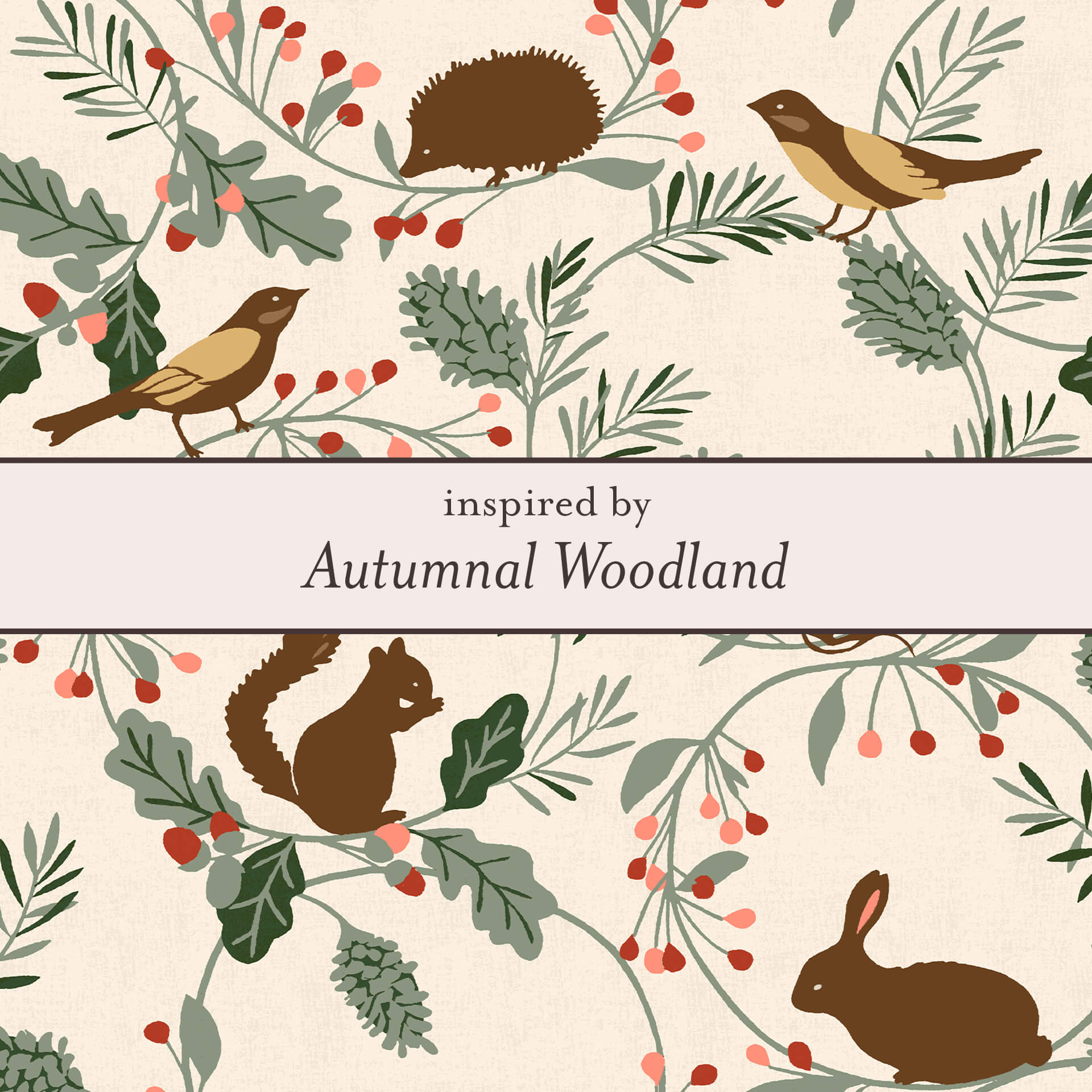 Autumnal Woodland Red Squirrel Necklace