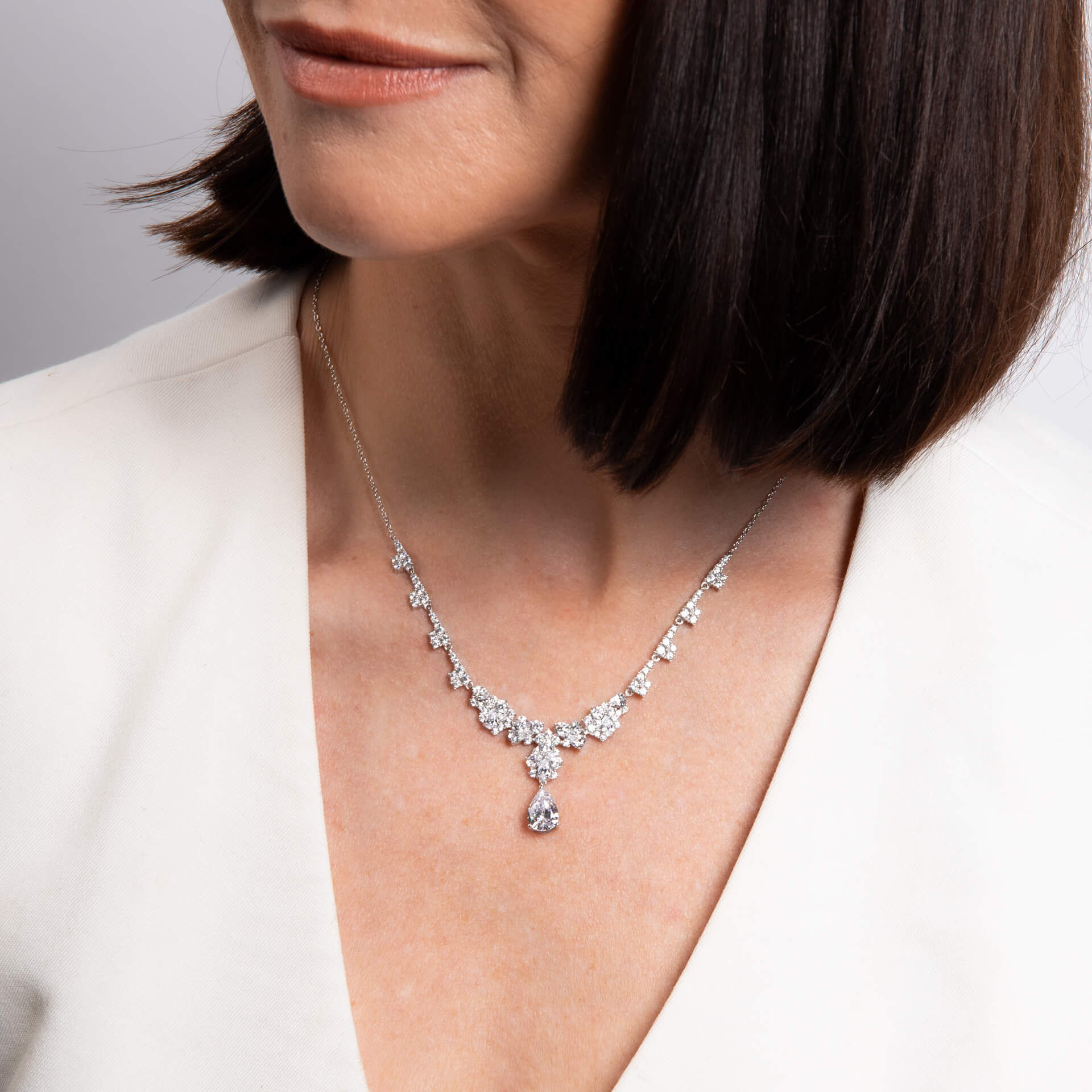 Ornate Statement Teardrop Necklace