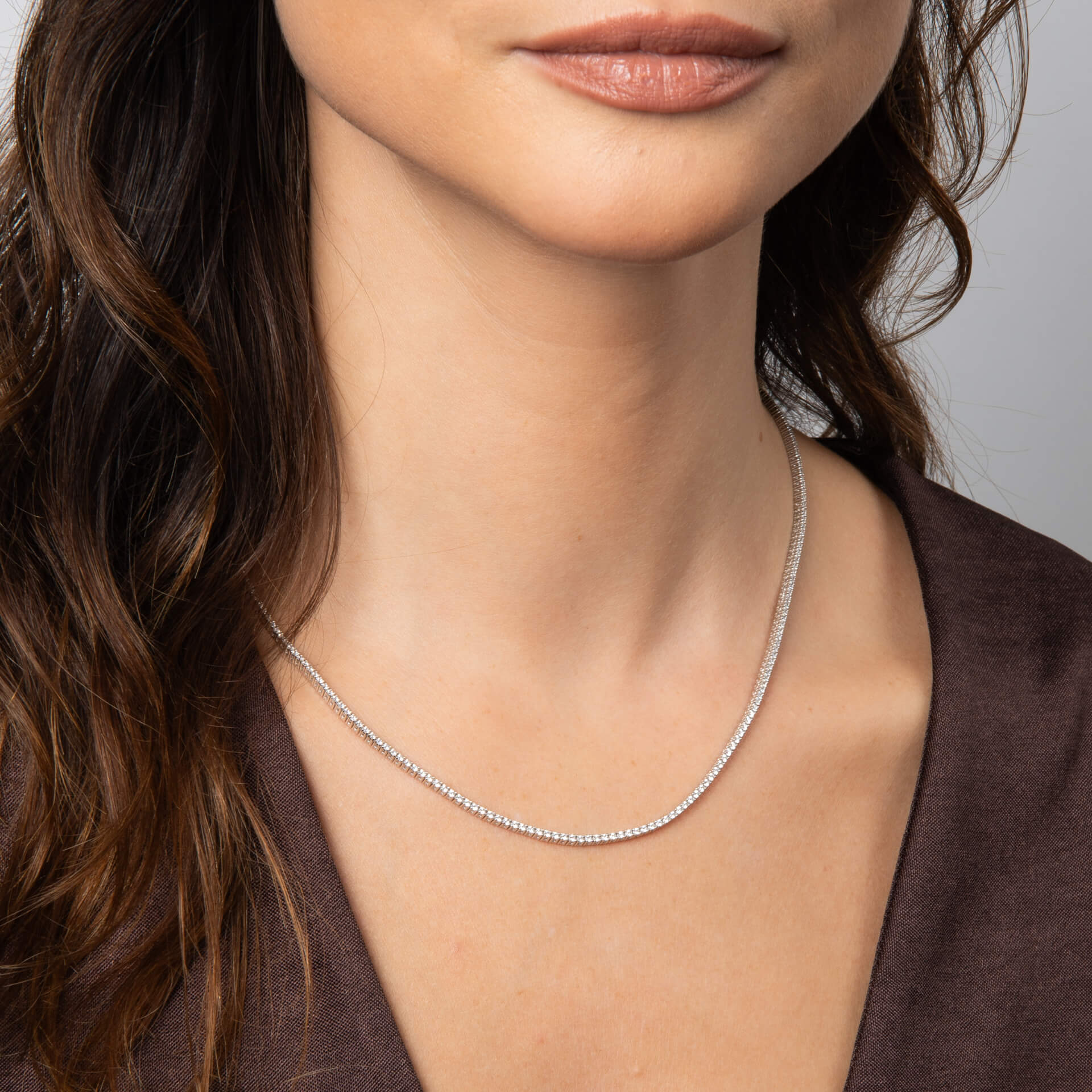 Demi Fine Tennis Necklace