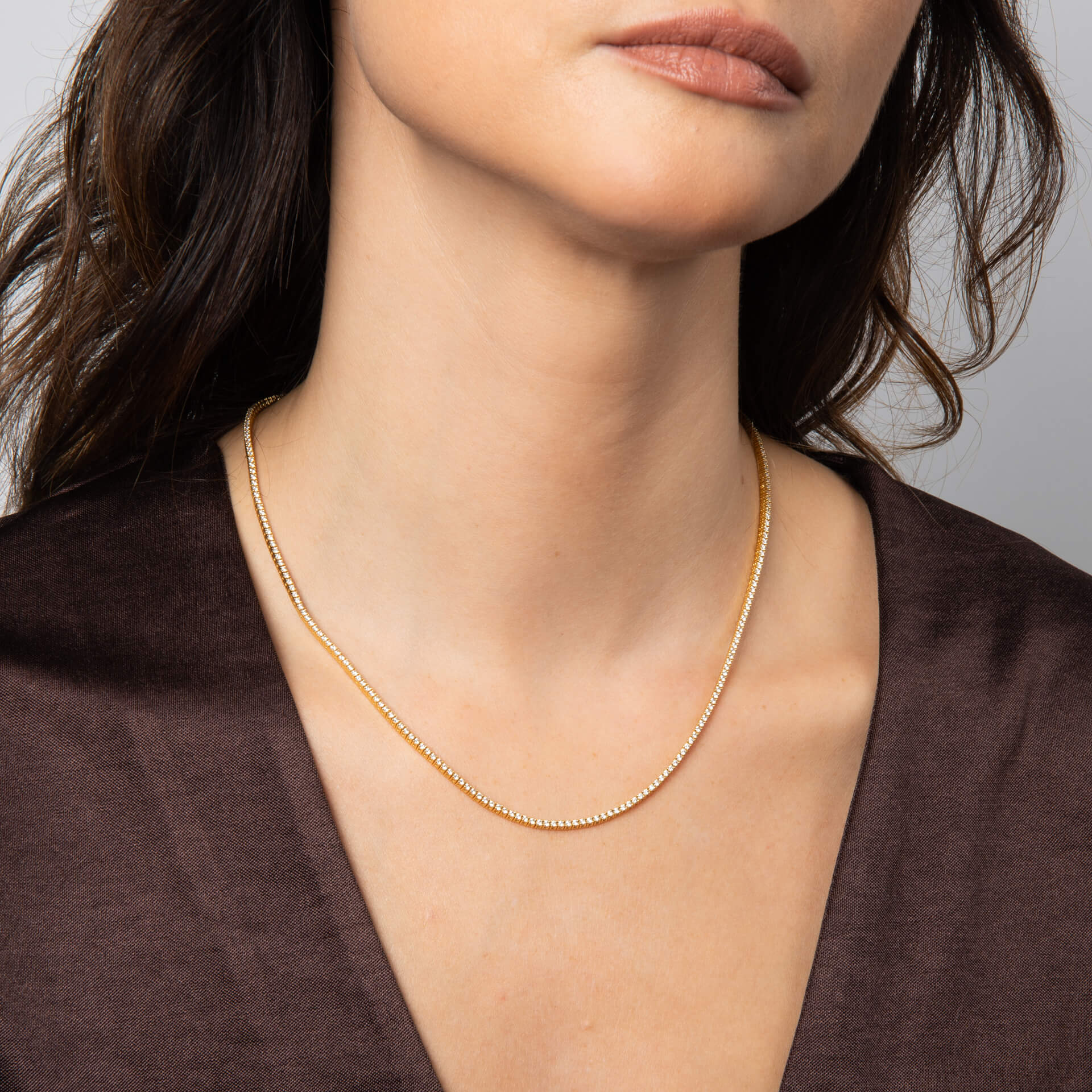 Demi Fine Tennis Necklace