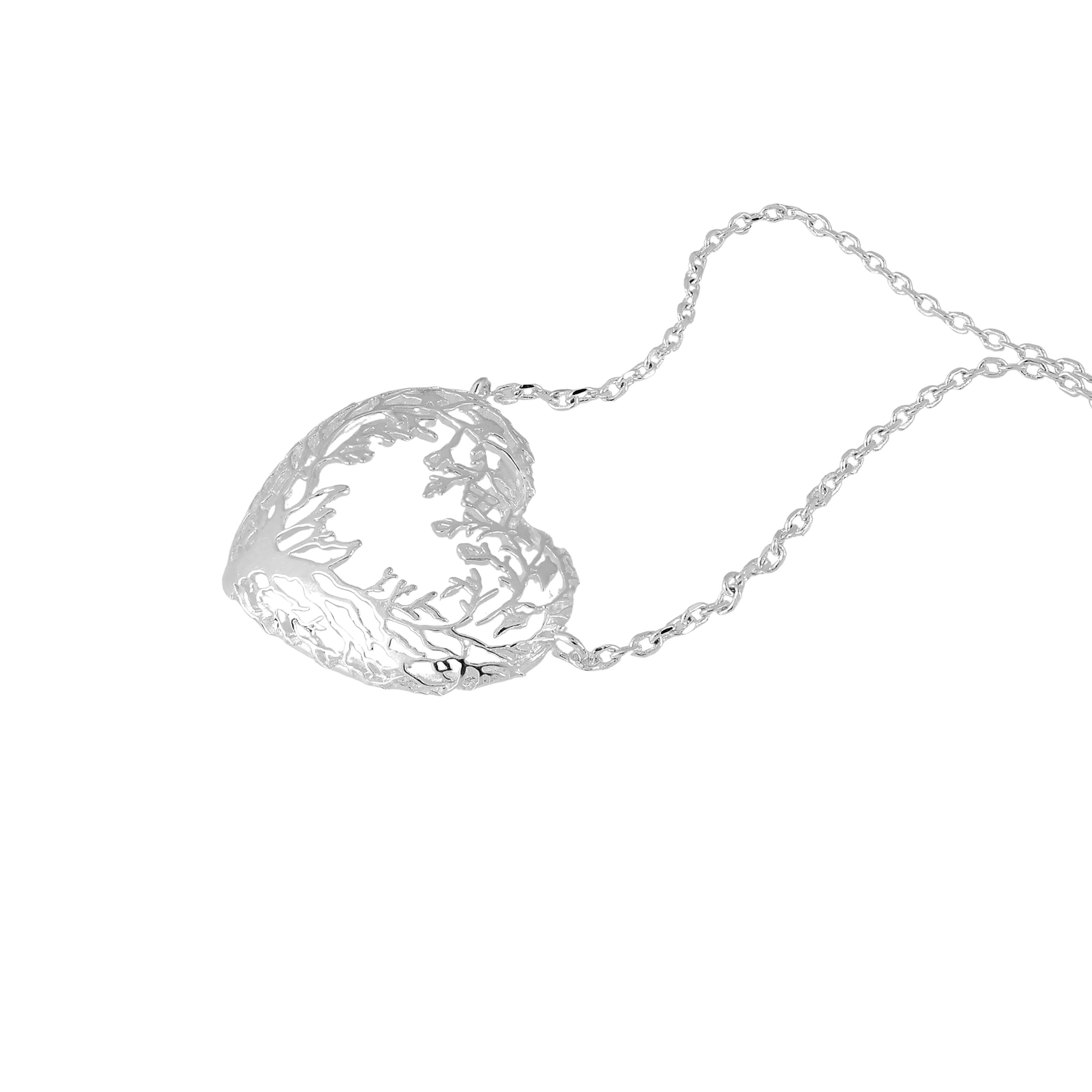 Firbeck Toile Heart Necklace