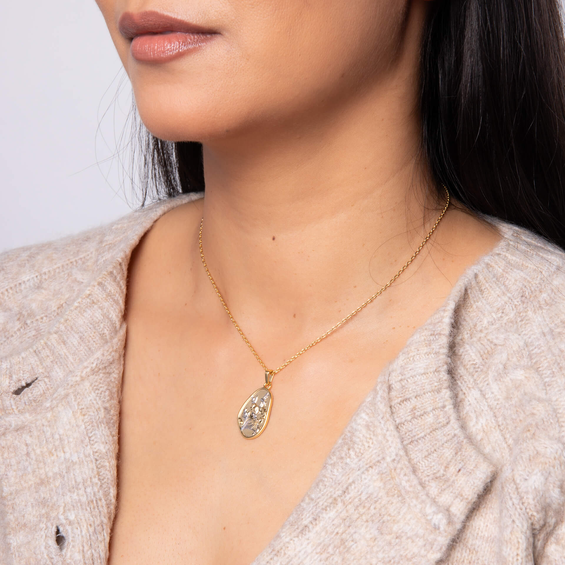 Poppy Meadow Ornate Flower Necklace