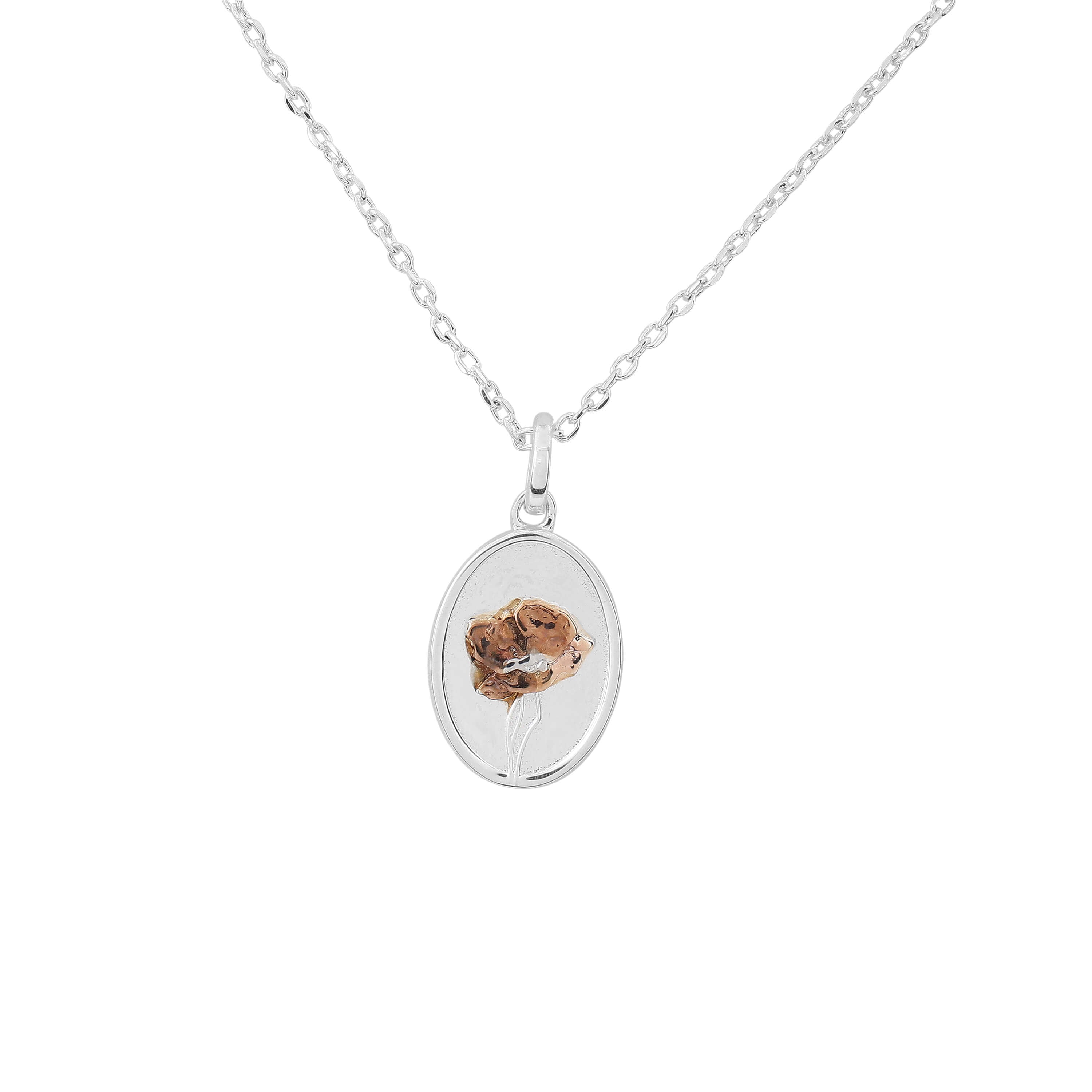 Poppy Meadow Single Flower Necklace