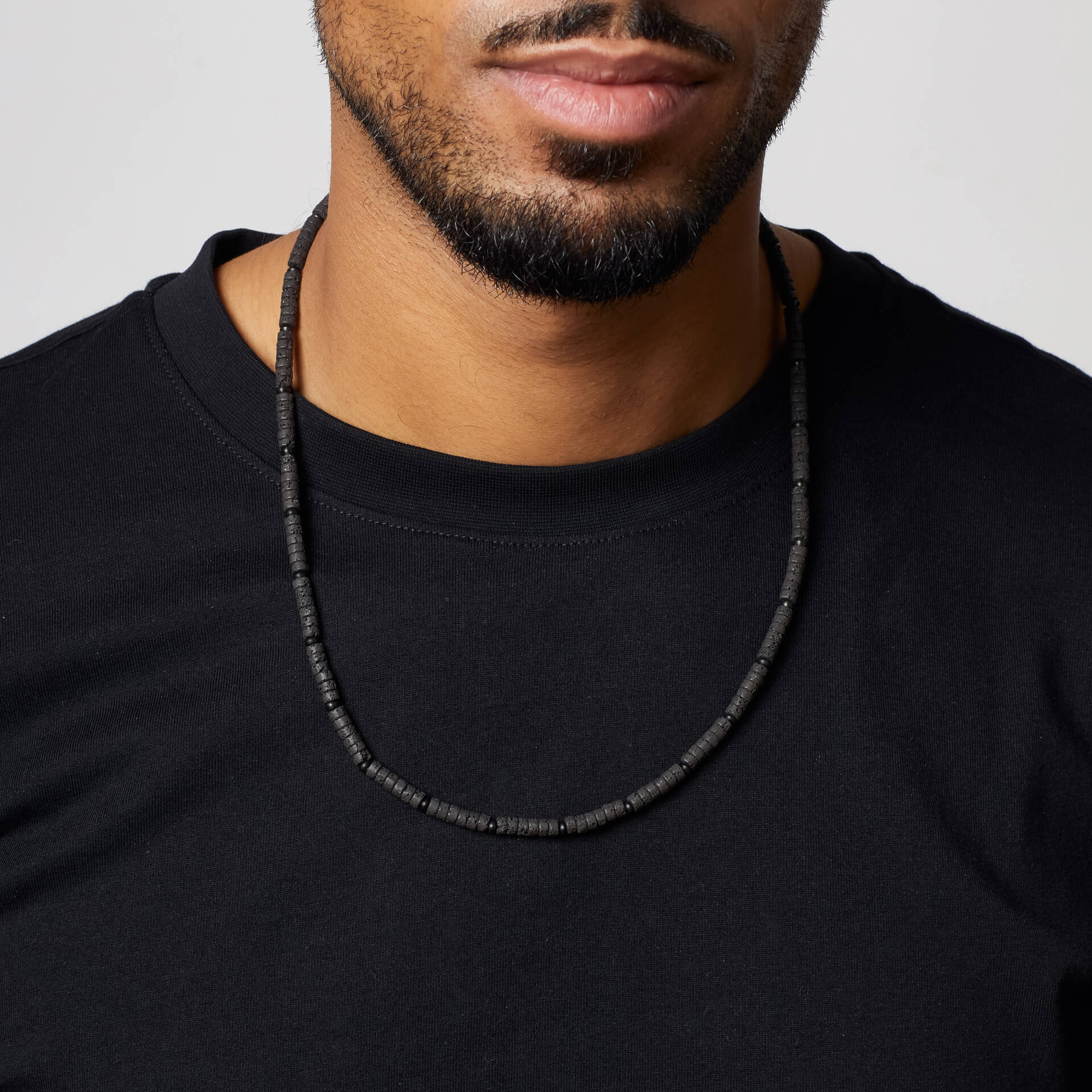 Lava Stone Beaded Necklace