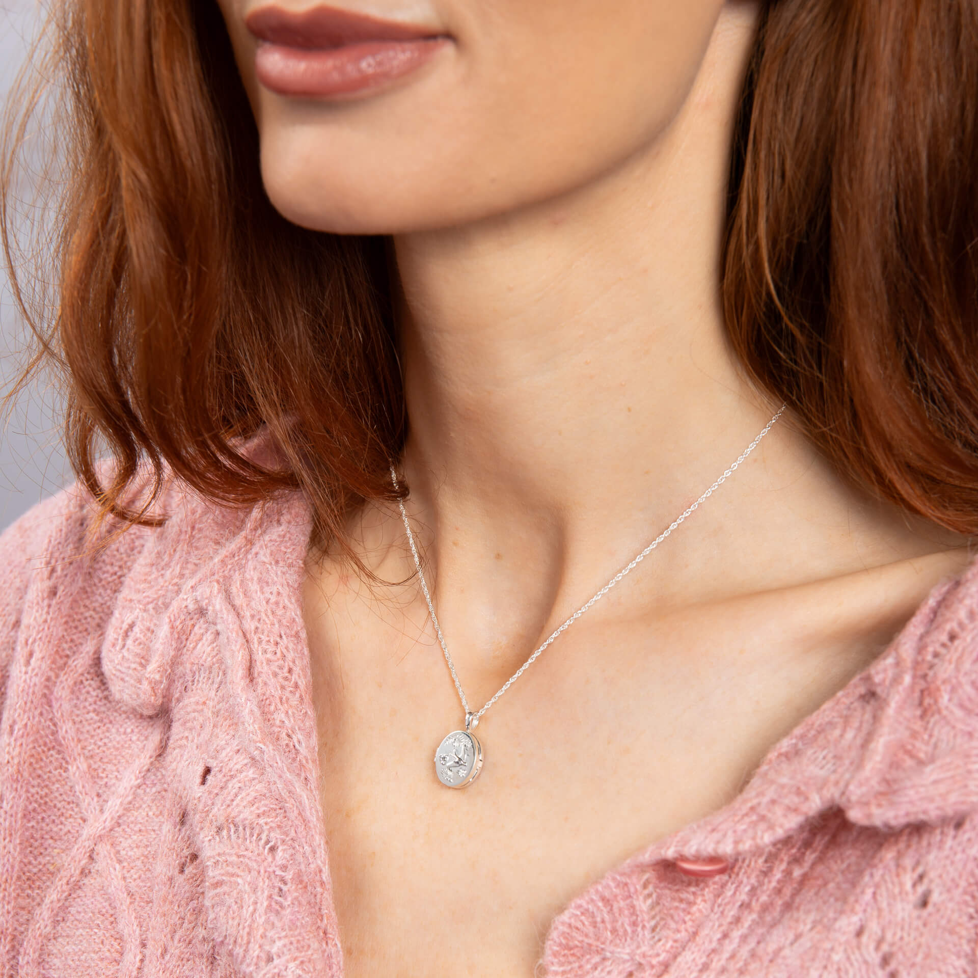 Blue Birds Locket
