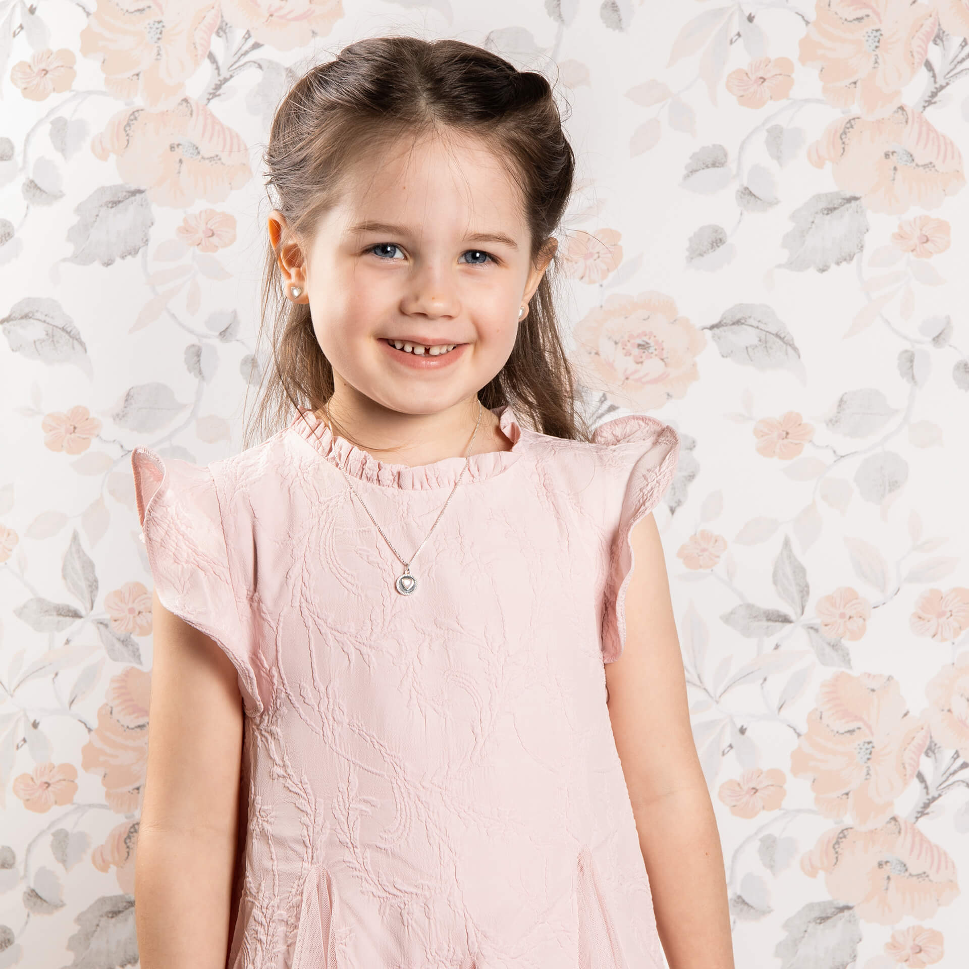 Kids Rosmere Love Heart Stud Earrings