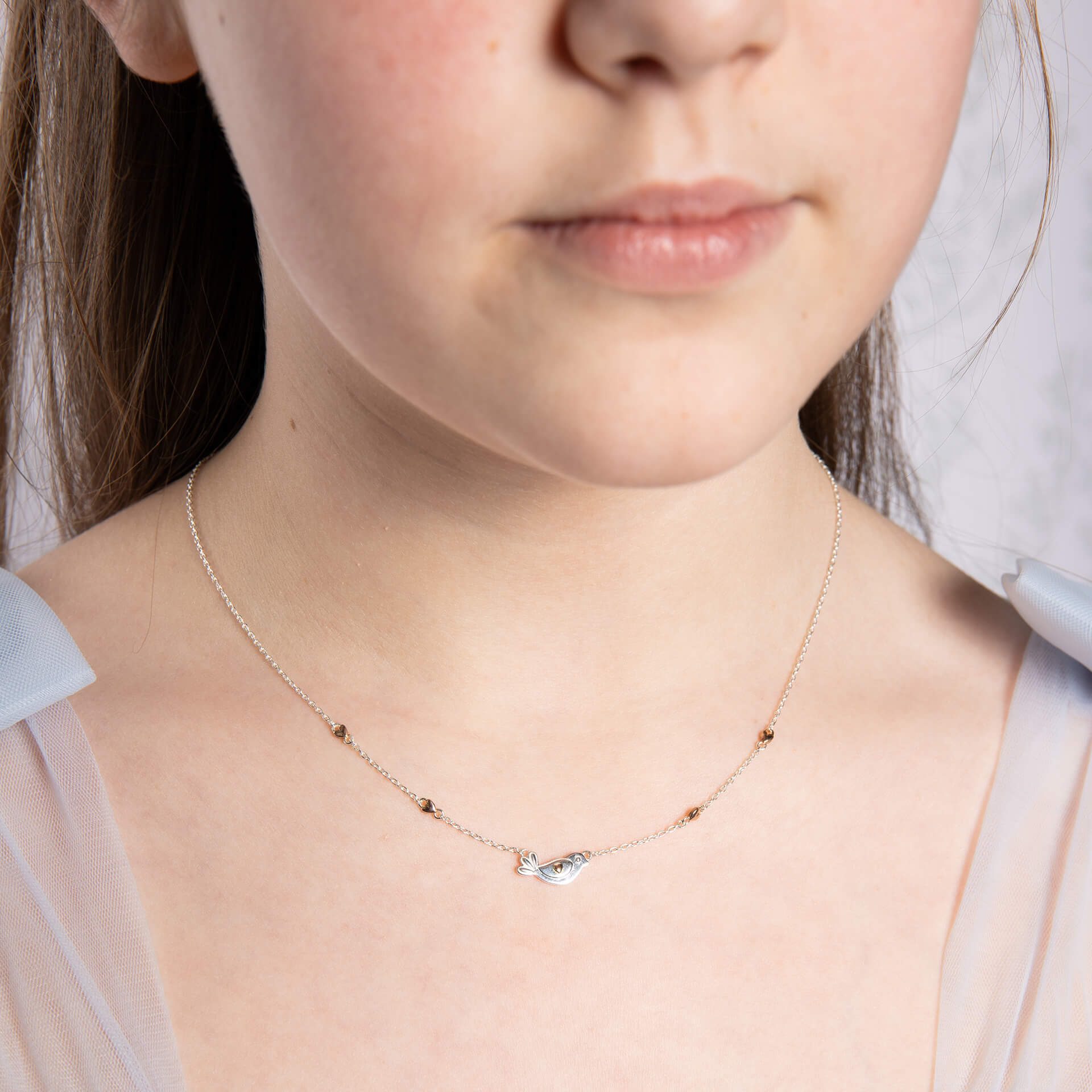 Kids Rosmere Love Mini Bird Necklace