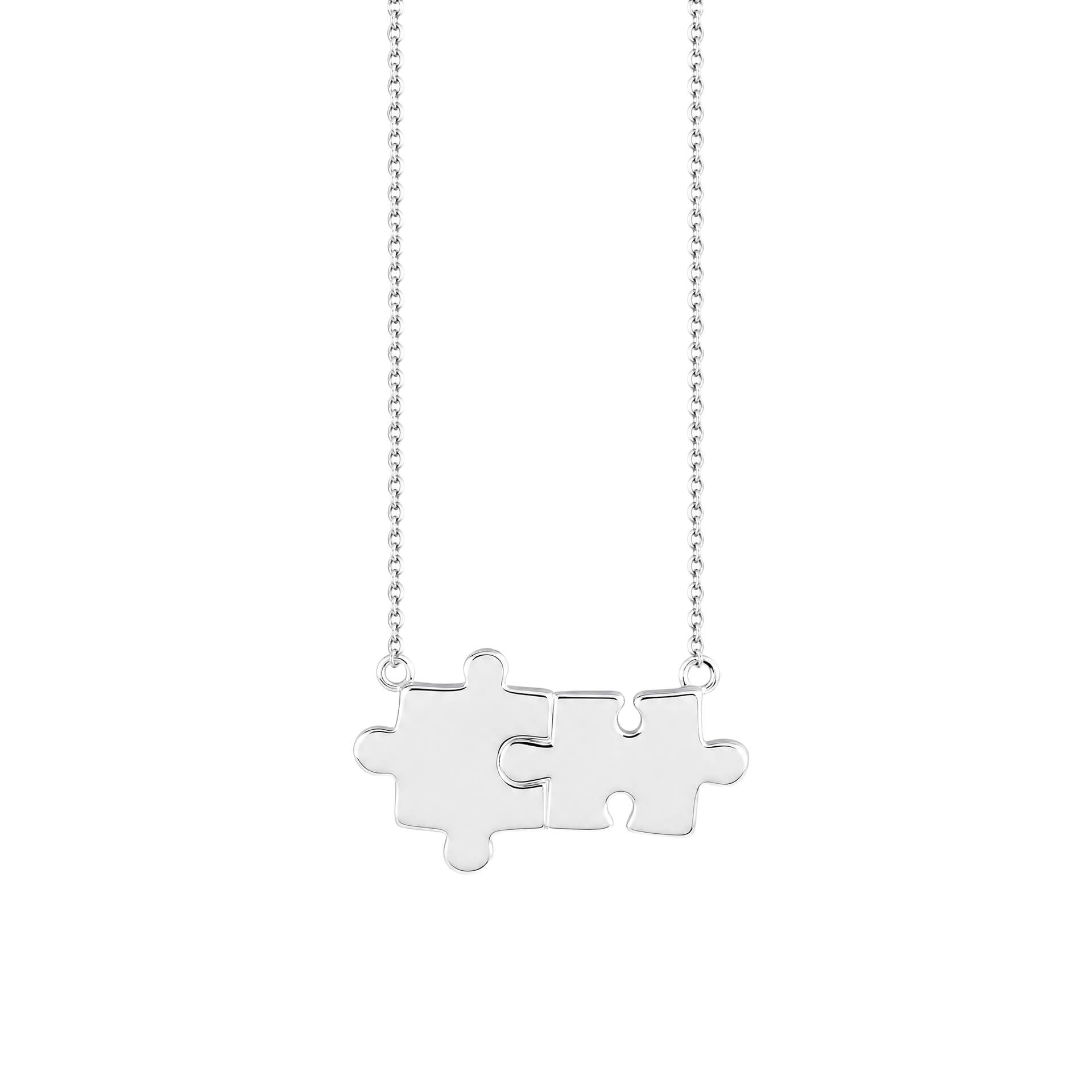 Linked Puzzle Pieces Necklace