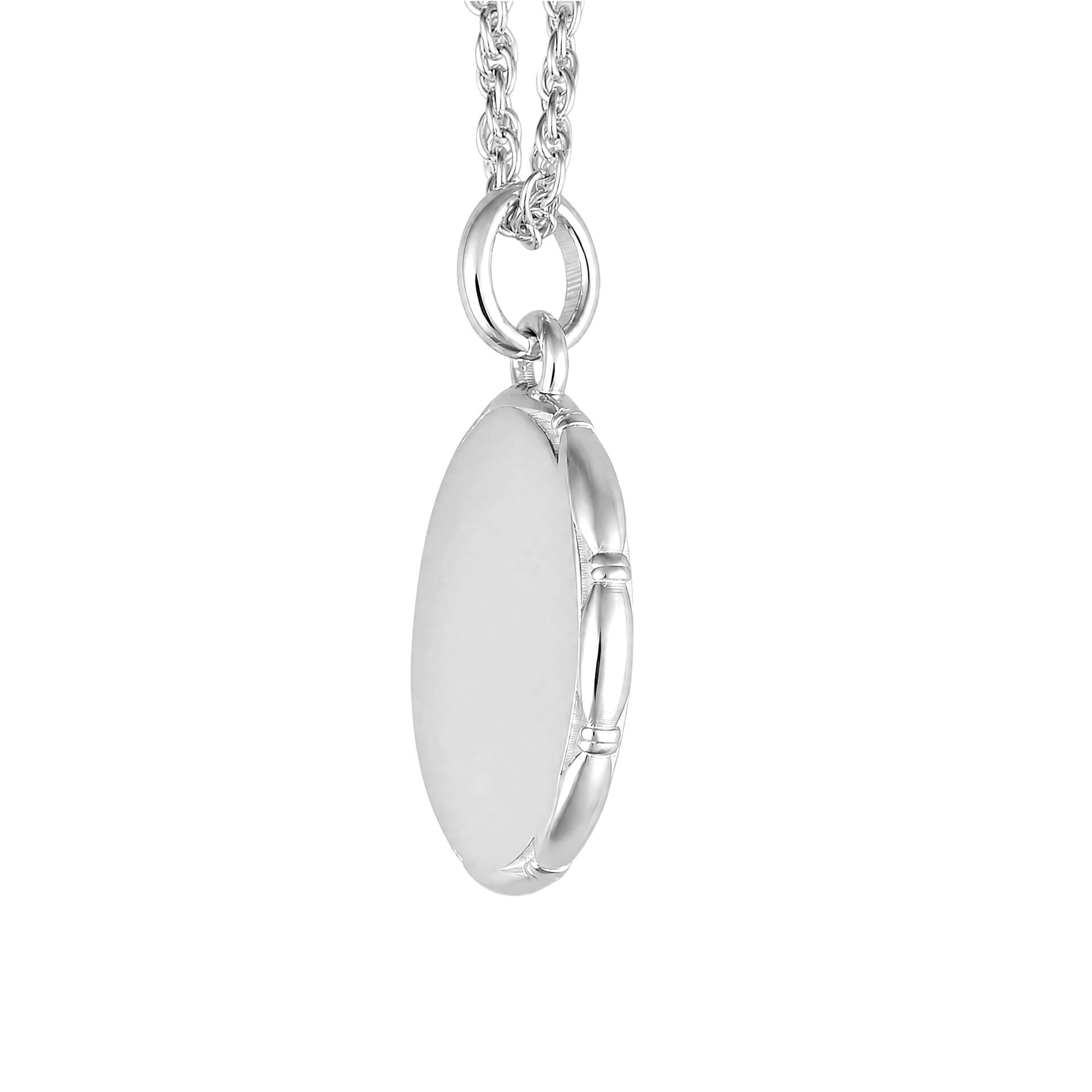 Ferndale Border Plain Engravable Necklace