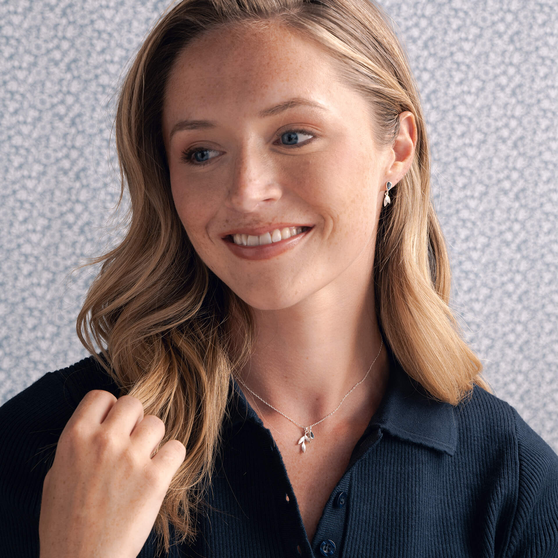Asha Leaf Teardrop Earrings
