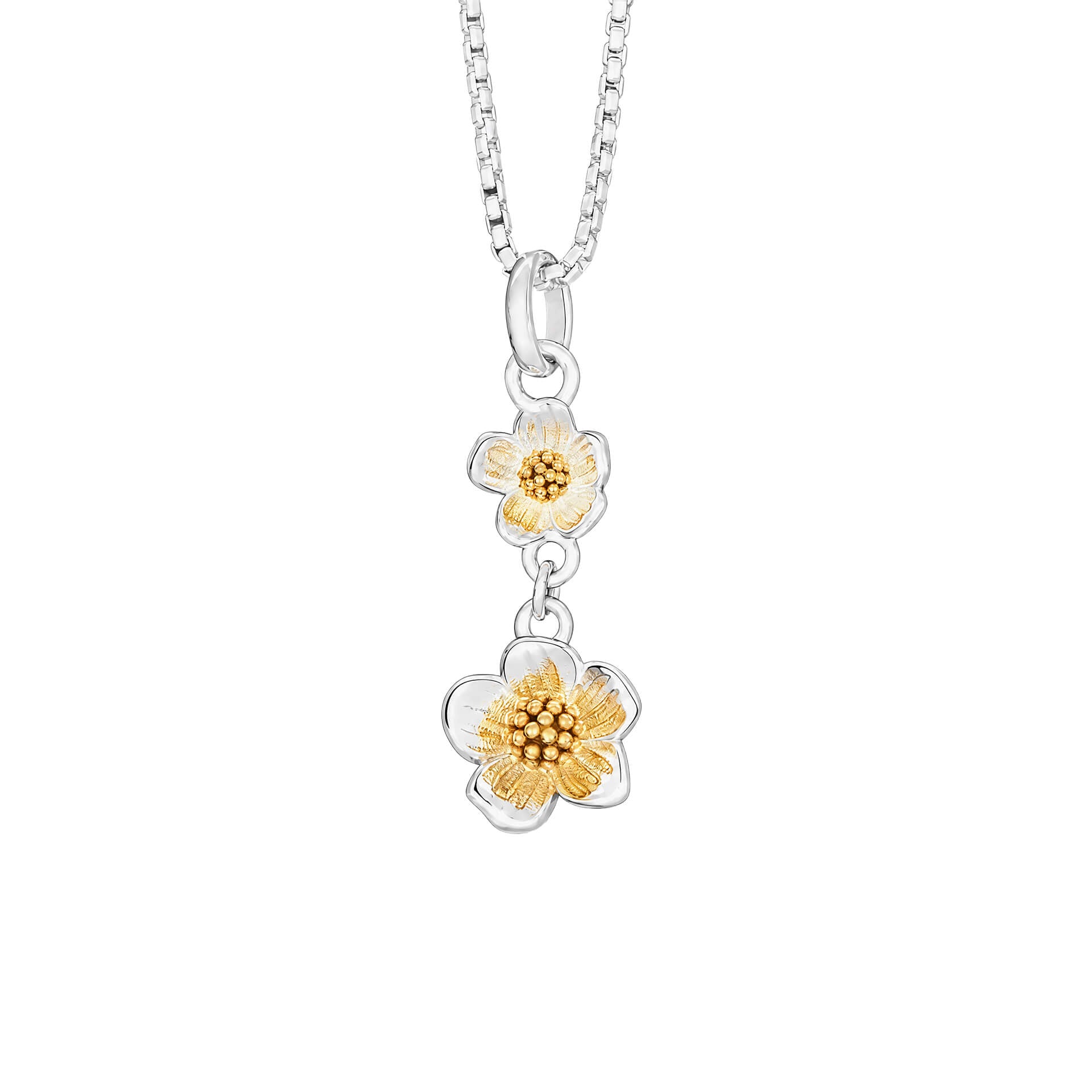 Mathilde Mural Two Tone Floral Necklace