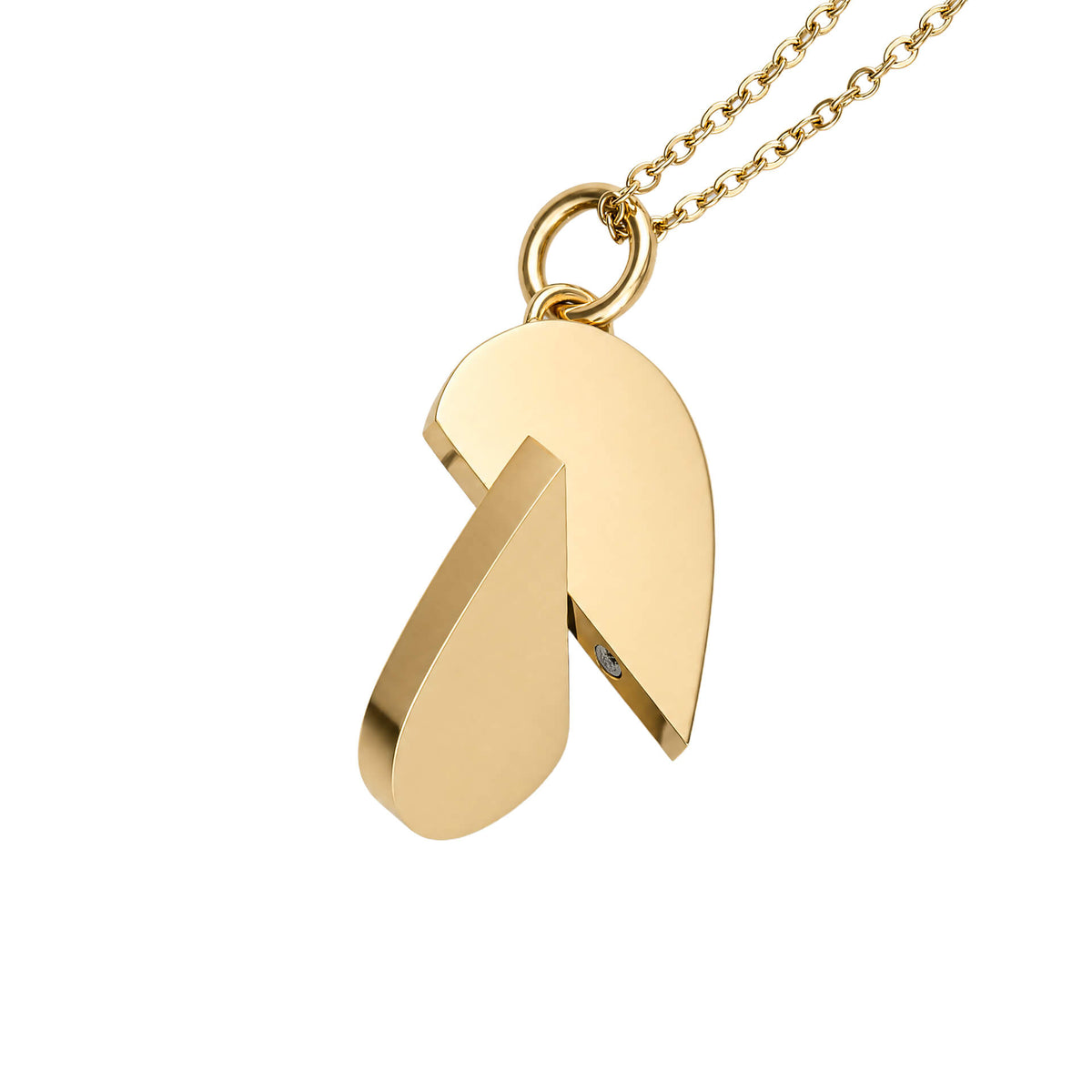 Rotating Tag and Heart Pendant