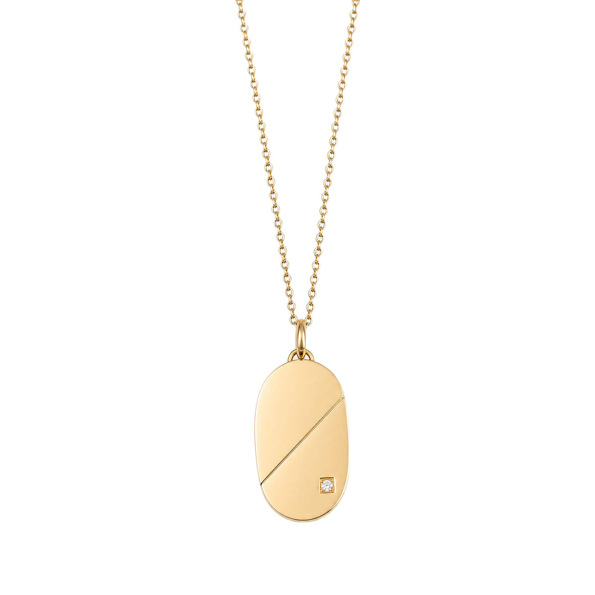 Rotating Tag and Heart Pendant