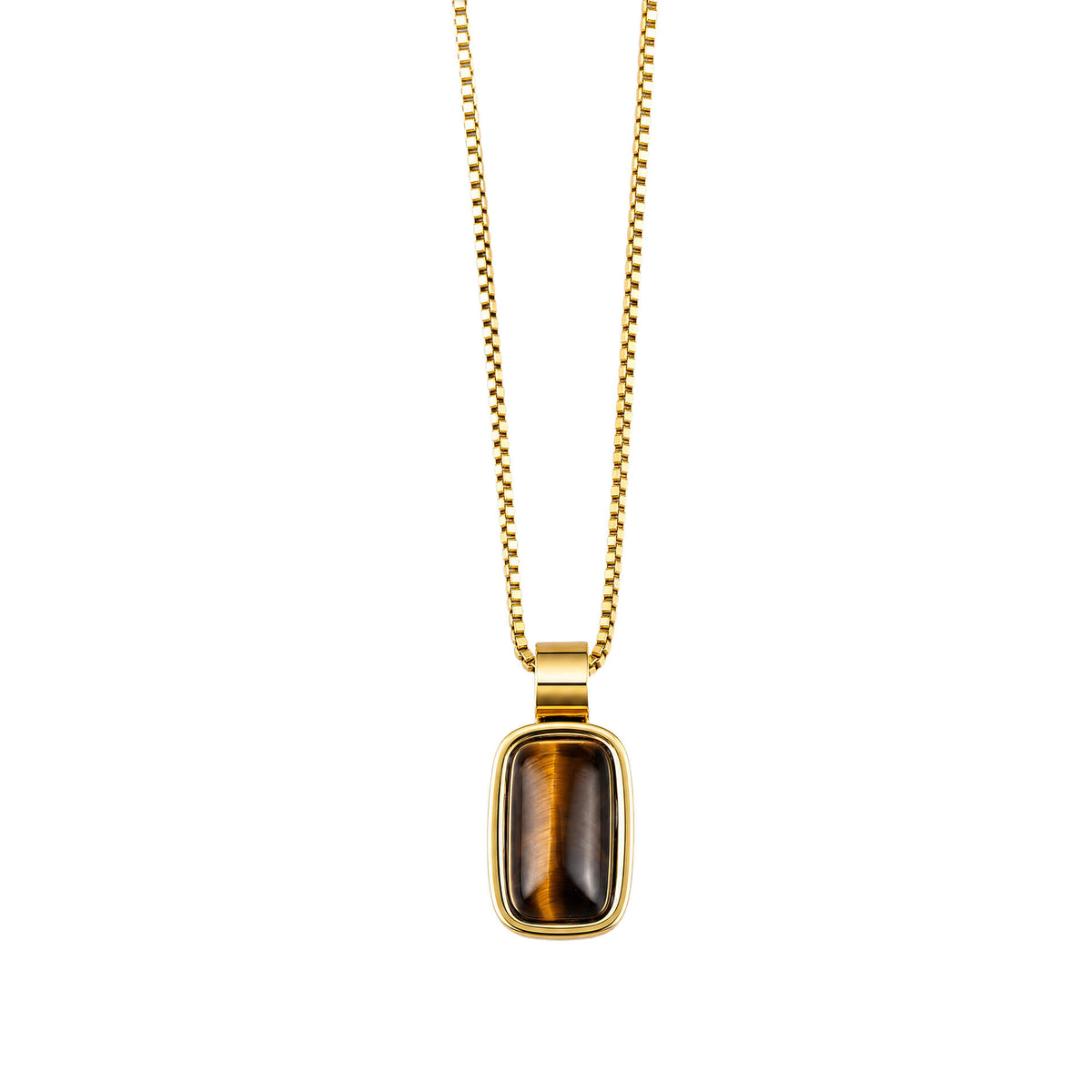 Semi-Precious Tag Necklace