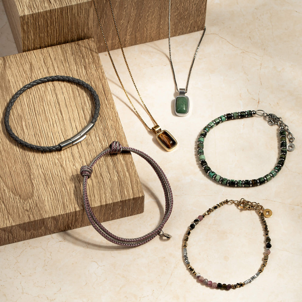 Plain Woven Leather Bracelet