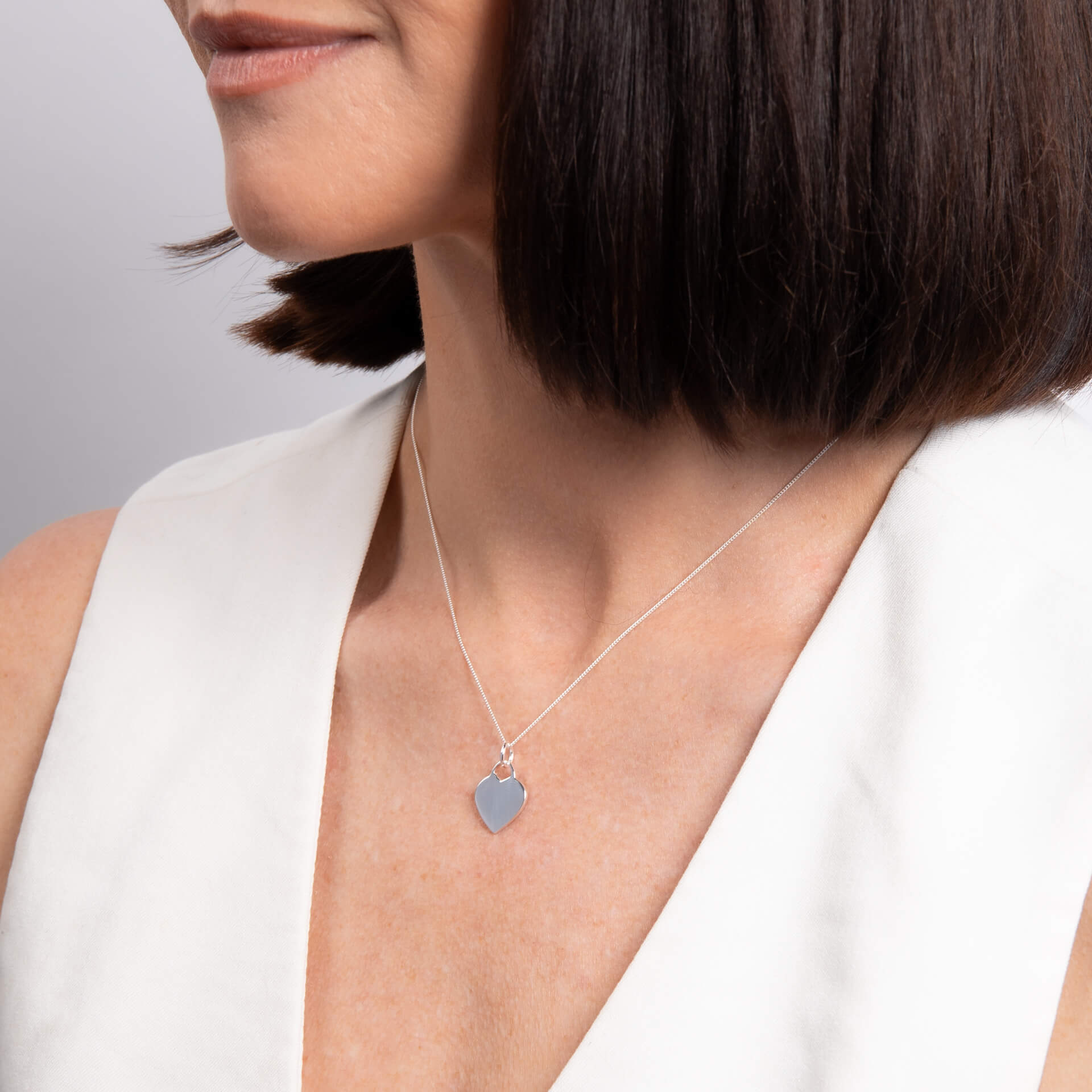 Engravable Heart Pendant