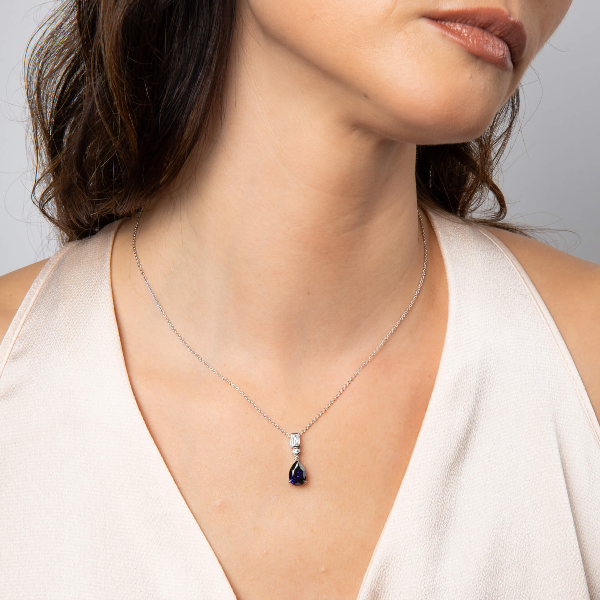 Bezel and Teardrop Pendant