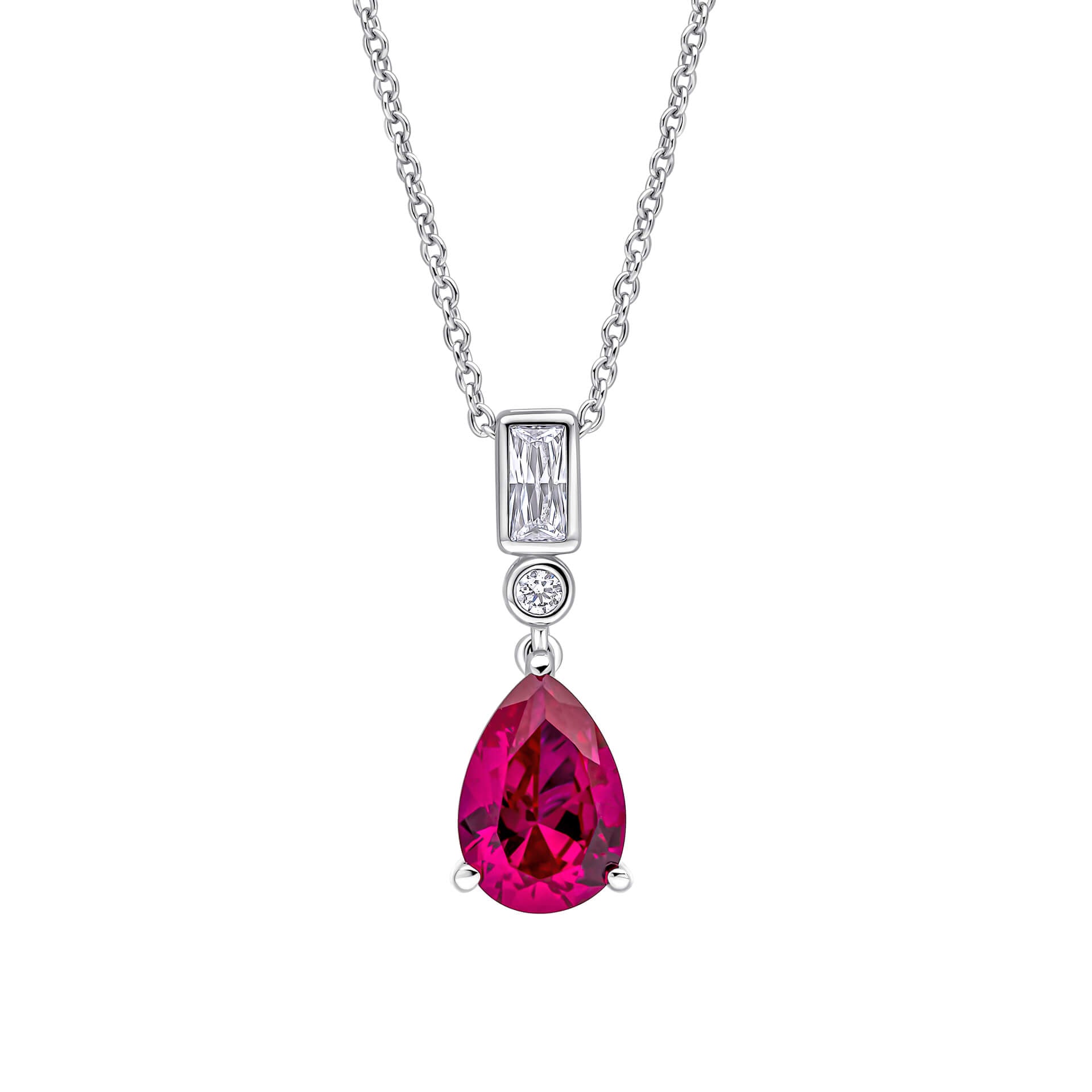 Bezel and Teardrop Pendant