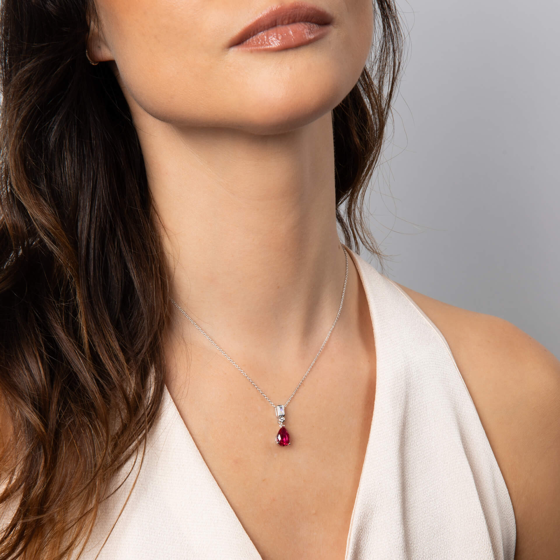 Bezel and Teardrop Pendant