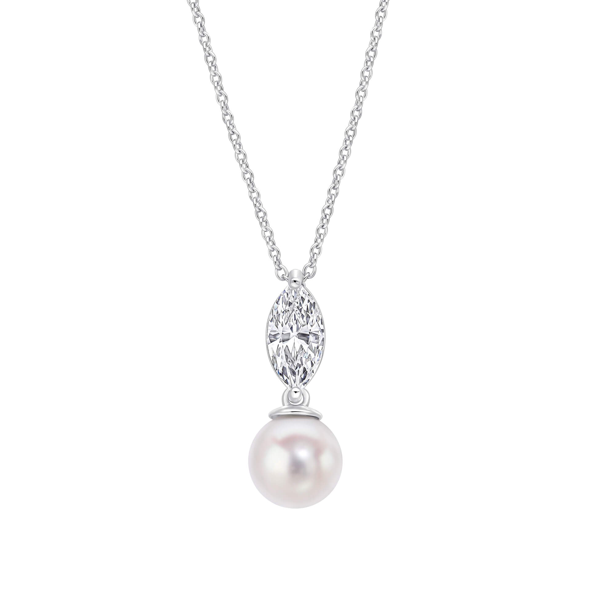 Marquise Pearl Drop Pendant