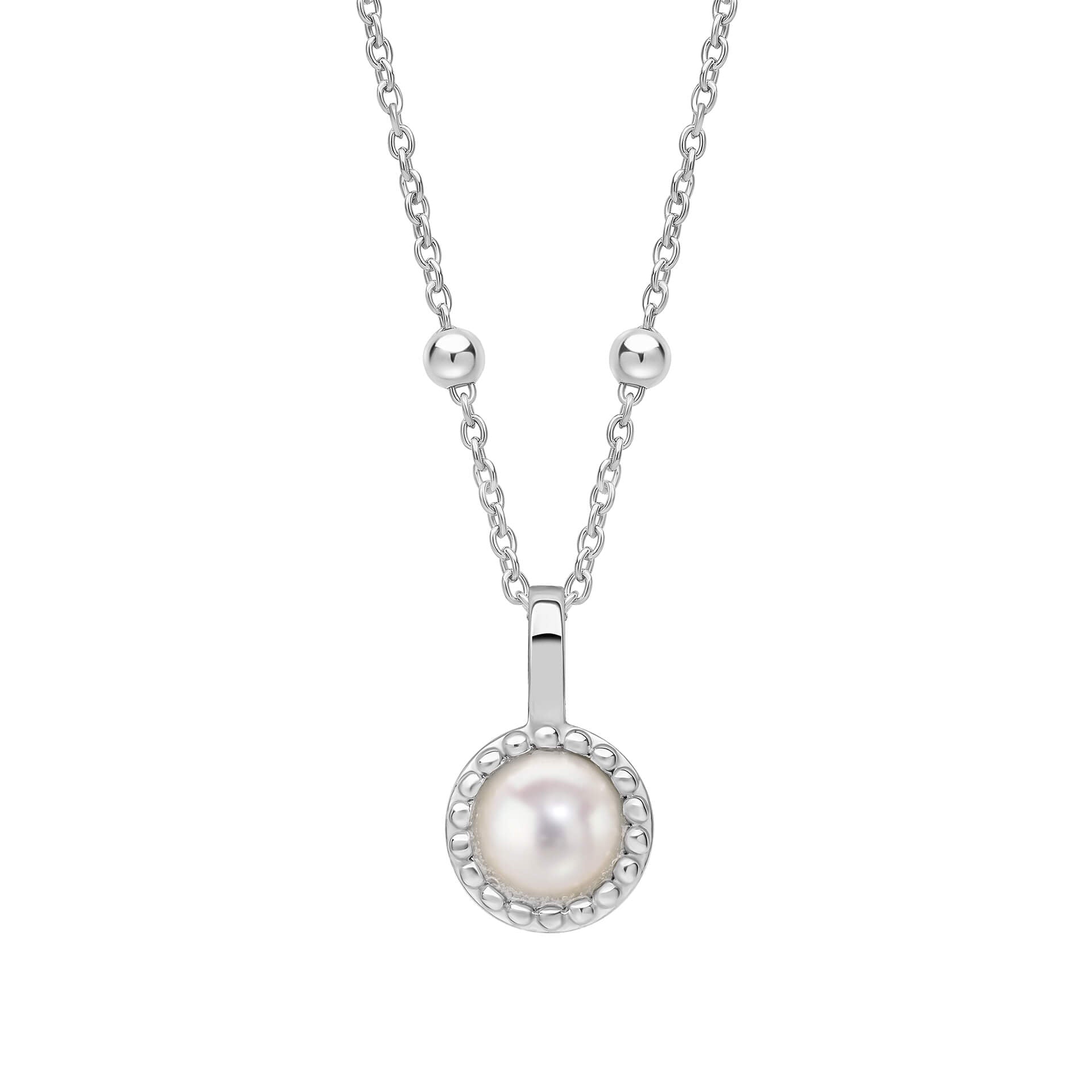 Milgrain Semi-Precious Cabochon Birthstone Pendant