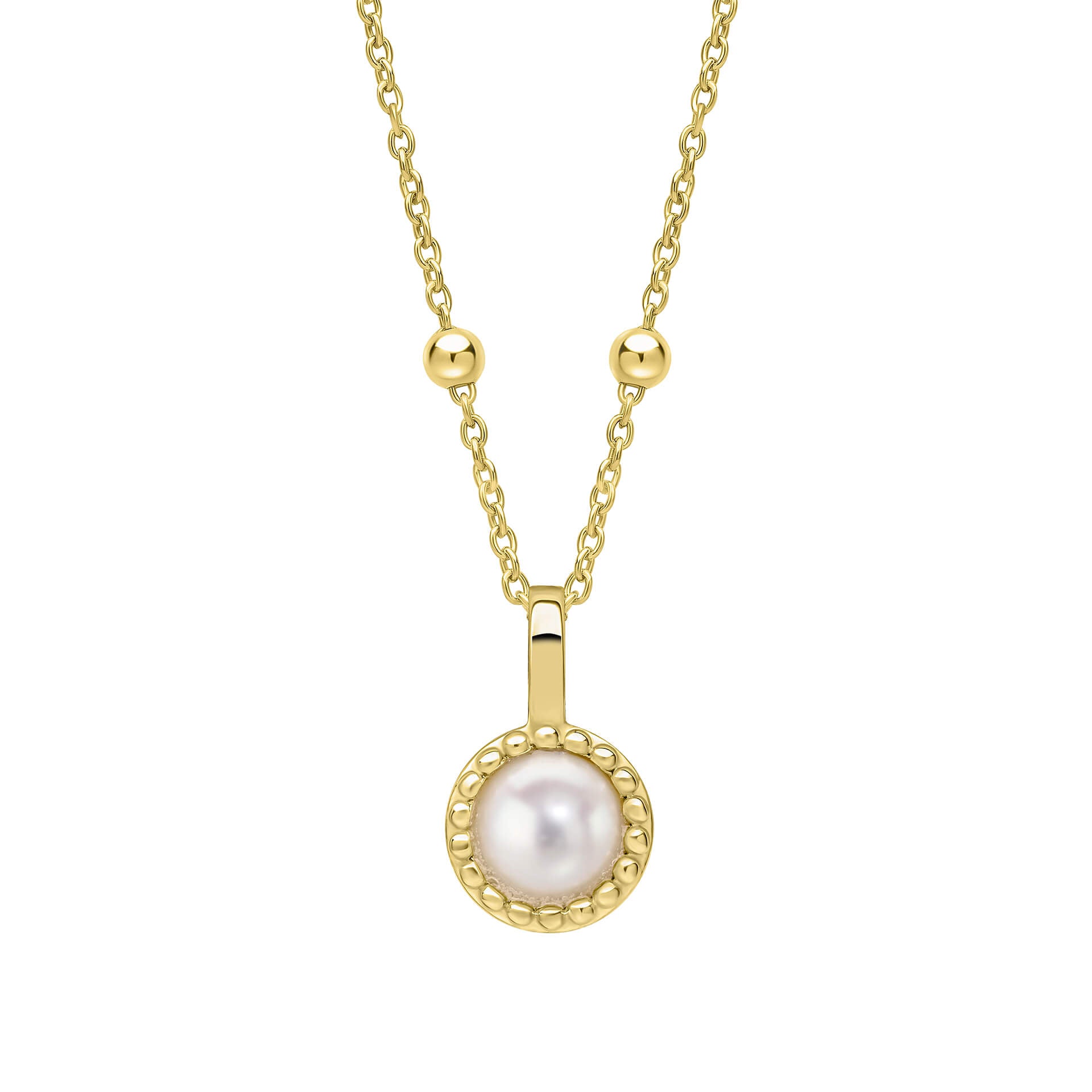 Milgrain Semi-Precious Cabochon Birthstone Pendant