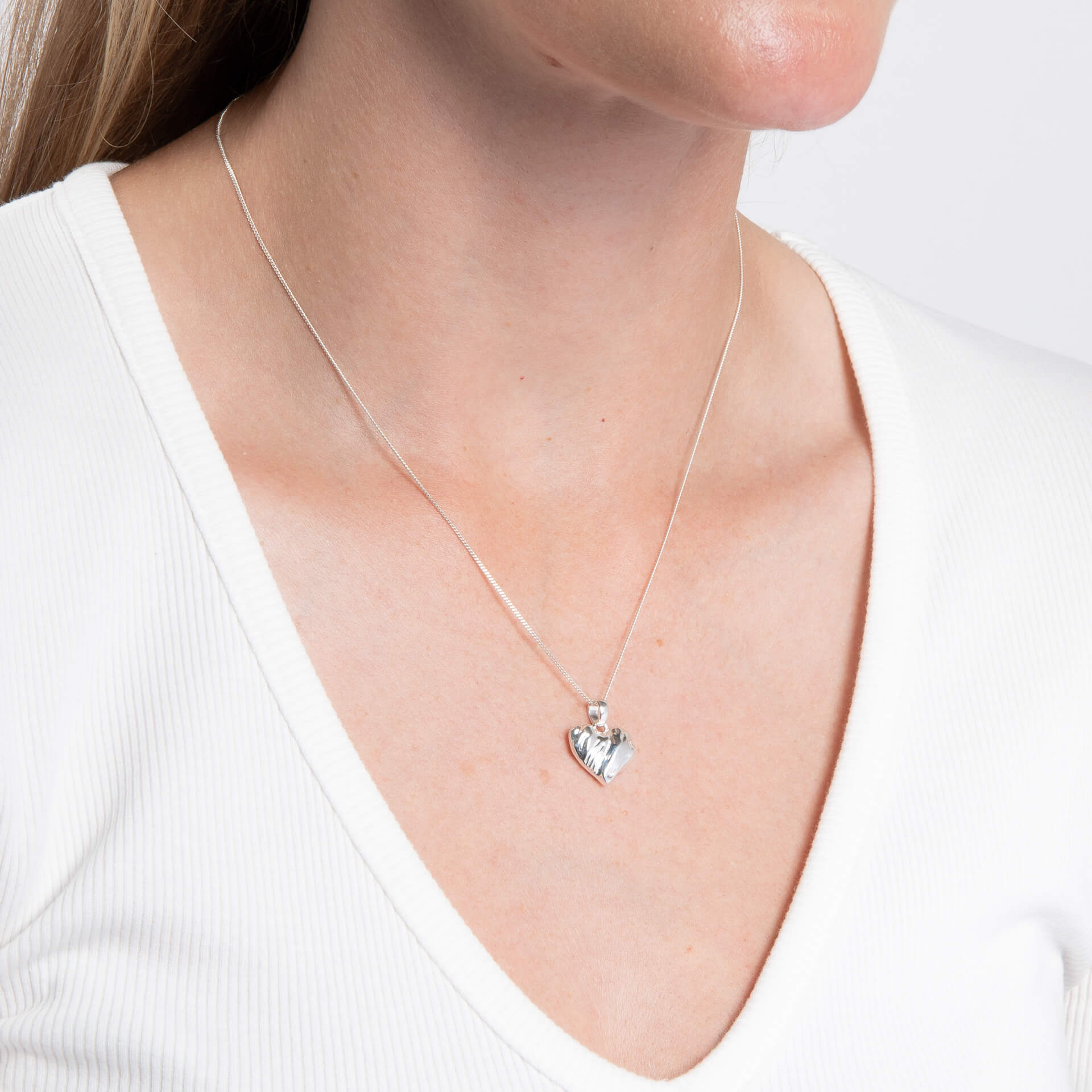Textured Heart Pendant