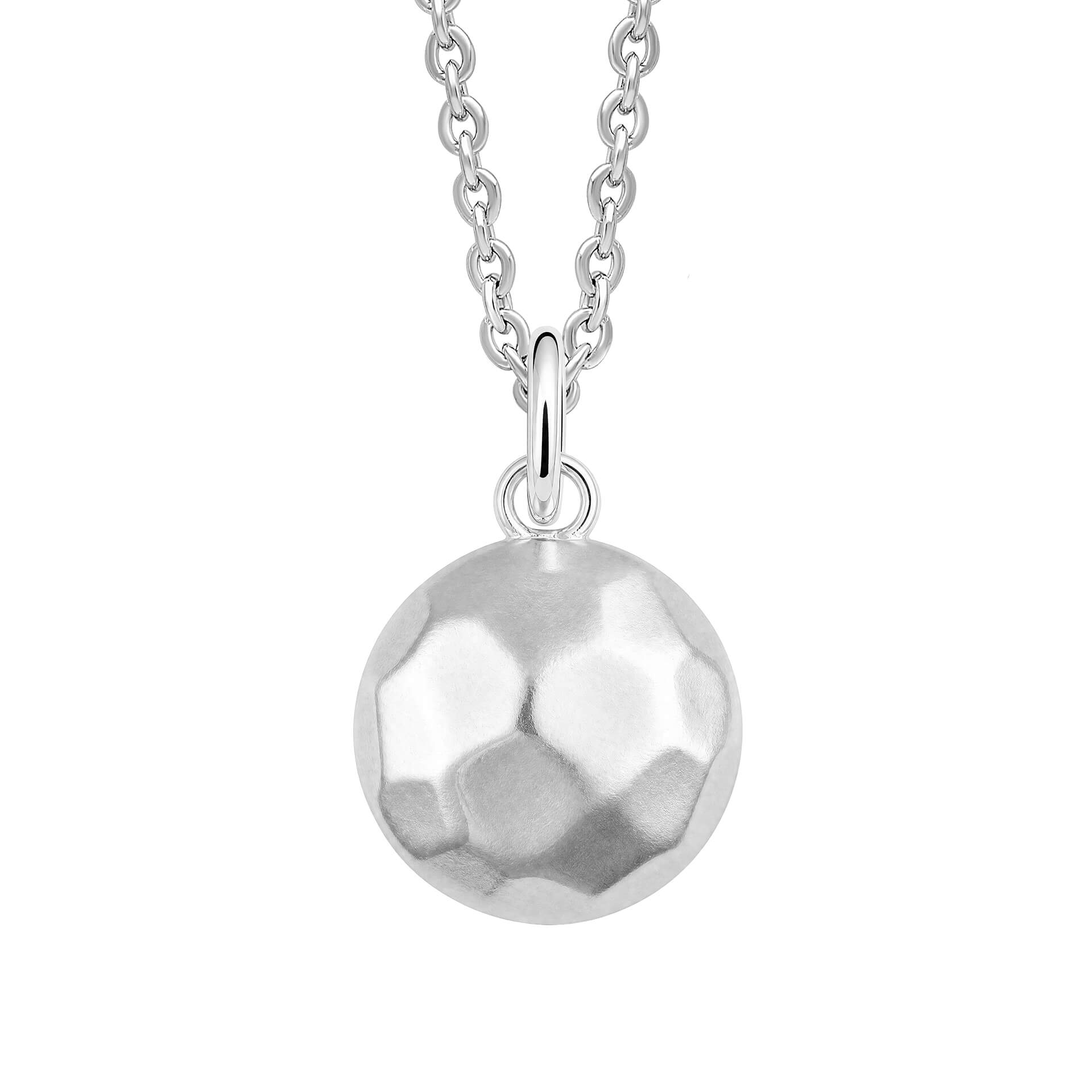 Round Hammered Texture Pendant